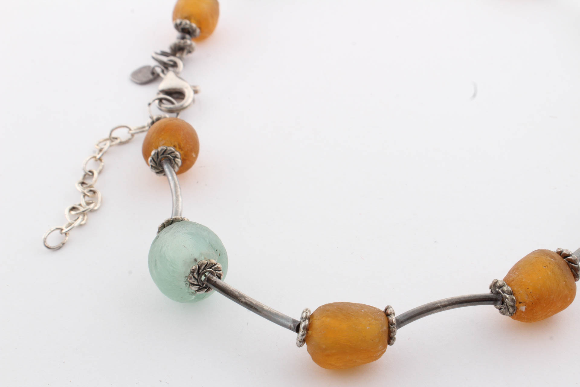 Silpada Sterling Silver and Sea Glass Necklace