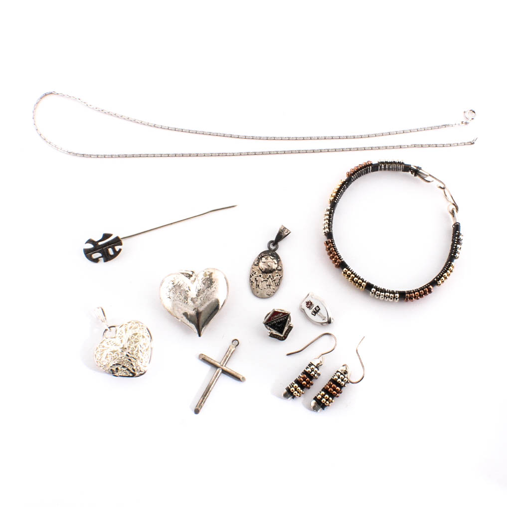 Sterling Silver Assortment of Jewelry