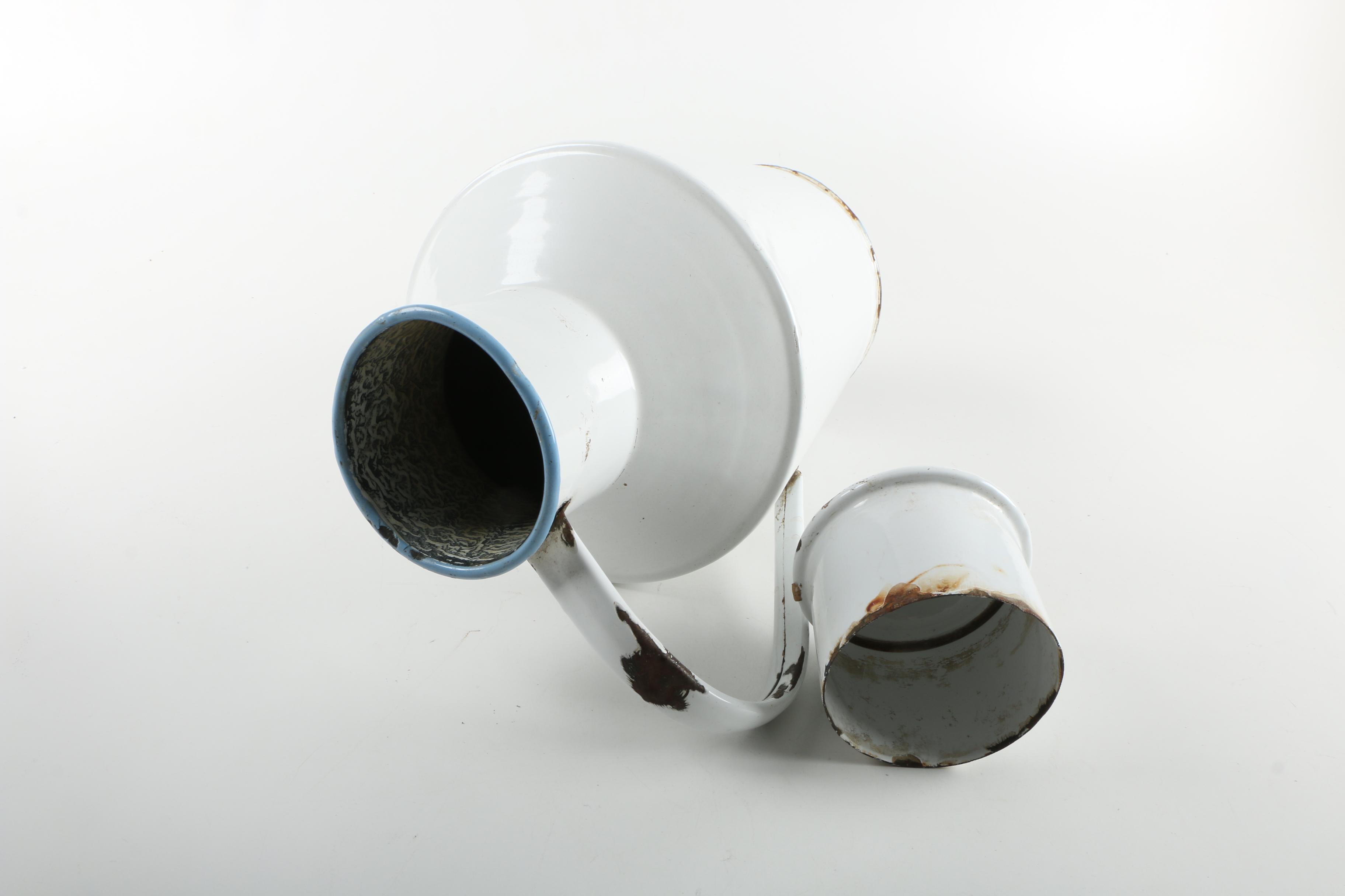 Vintage Enamelware Milk Jug