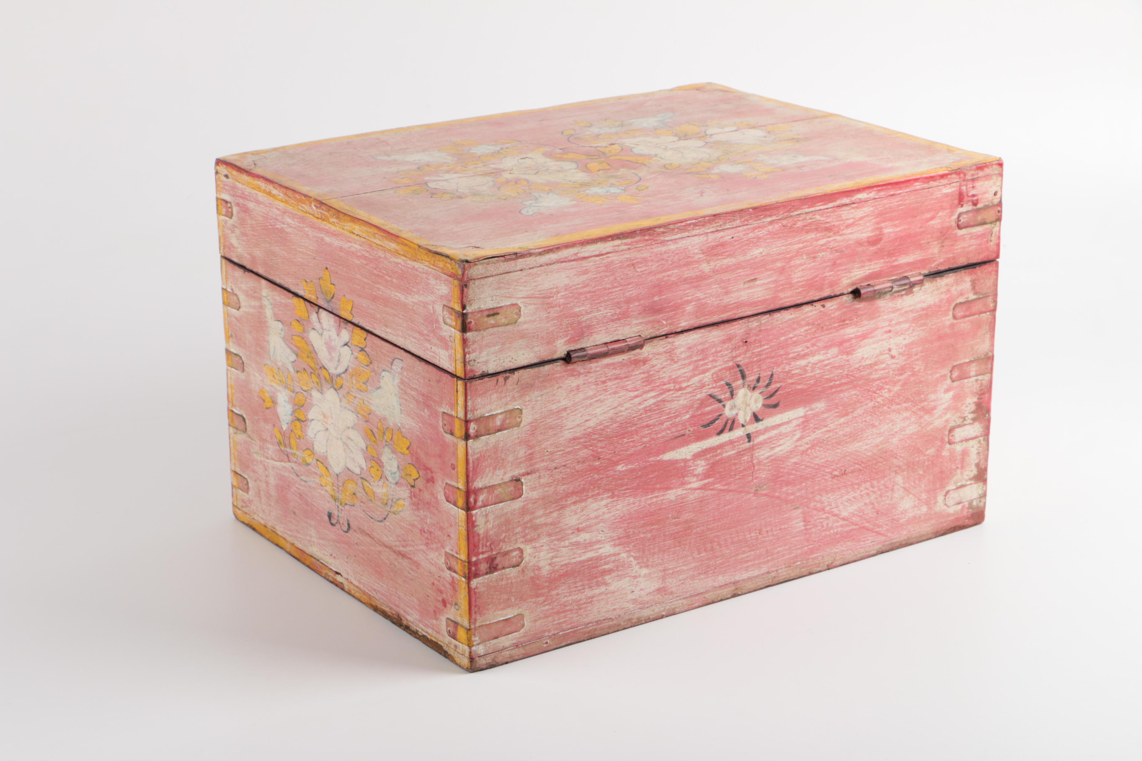 Vintage Wood Storage Box