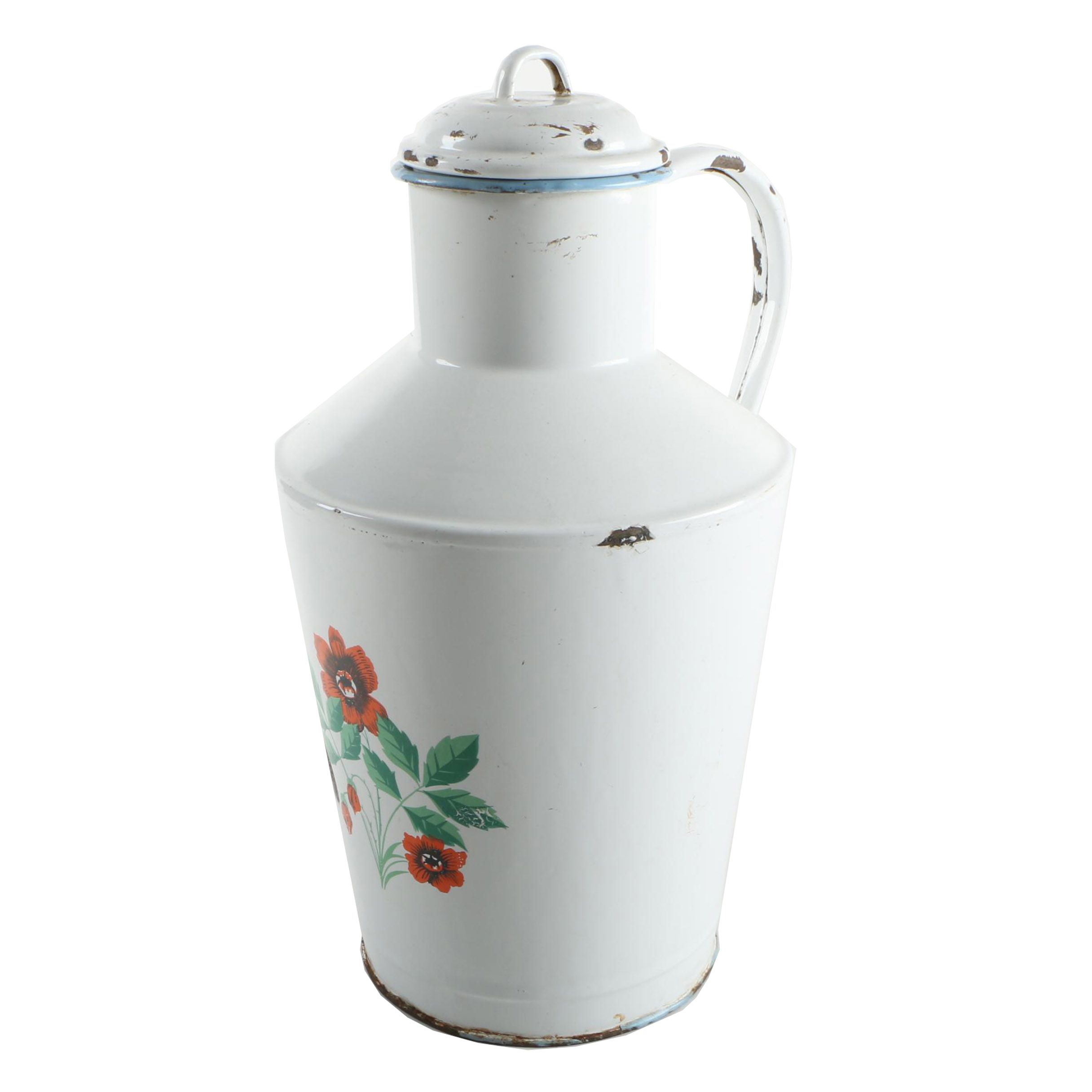 Vintage Enamelware Milk Jug