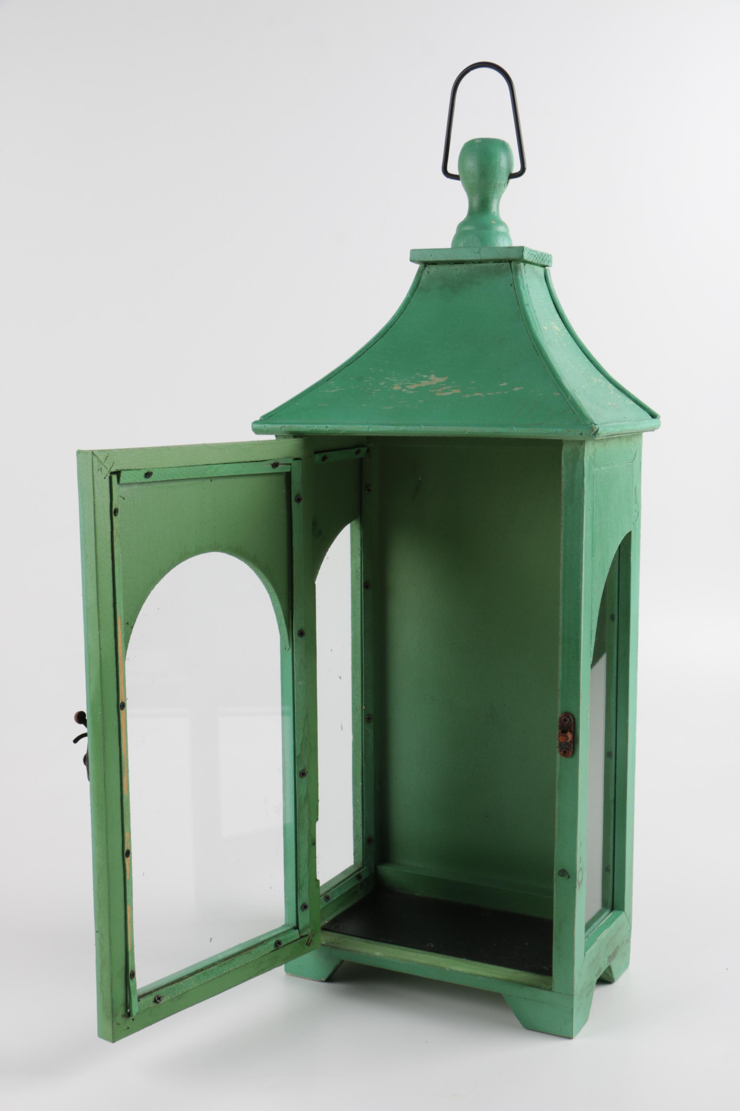 Wooden Lantern Display Box