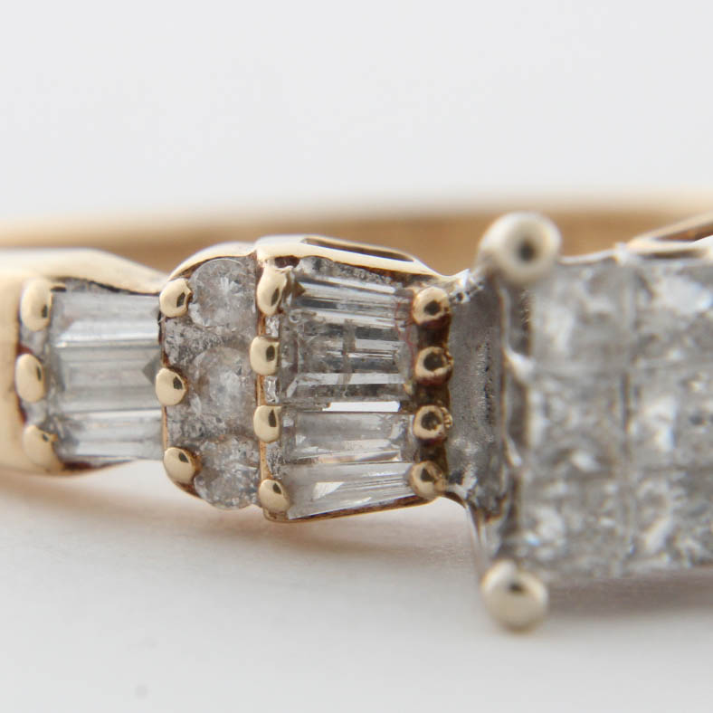 14K Yellow Gold Diamond Ring