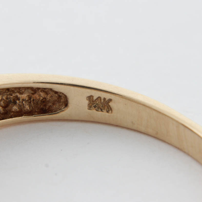 14K Yellow Gold Diamond Ring