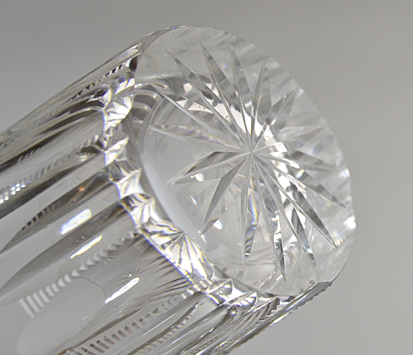 Set of Vintage Cut Crystal Low Ball Glasses