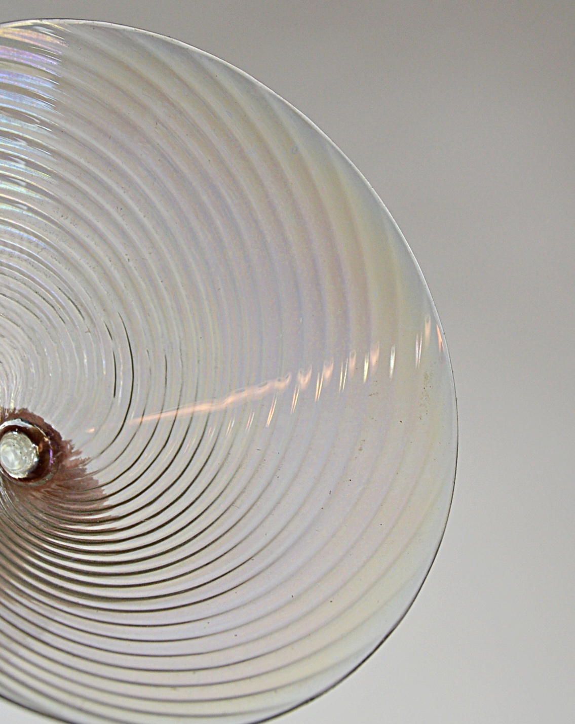 Set of Vintage Iridescent Swirl Stemware