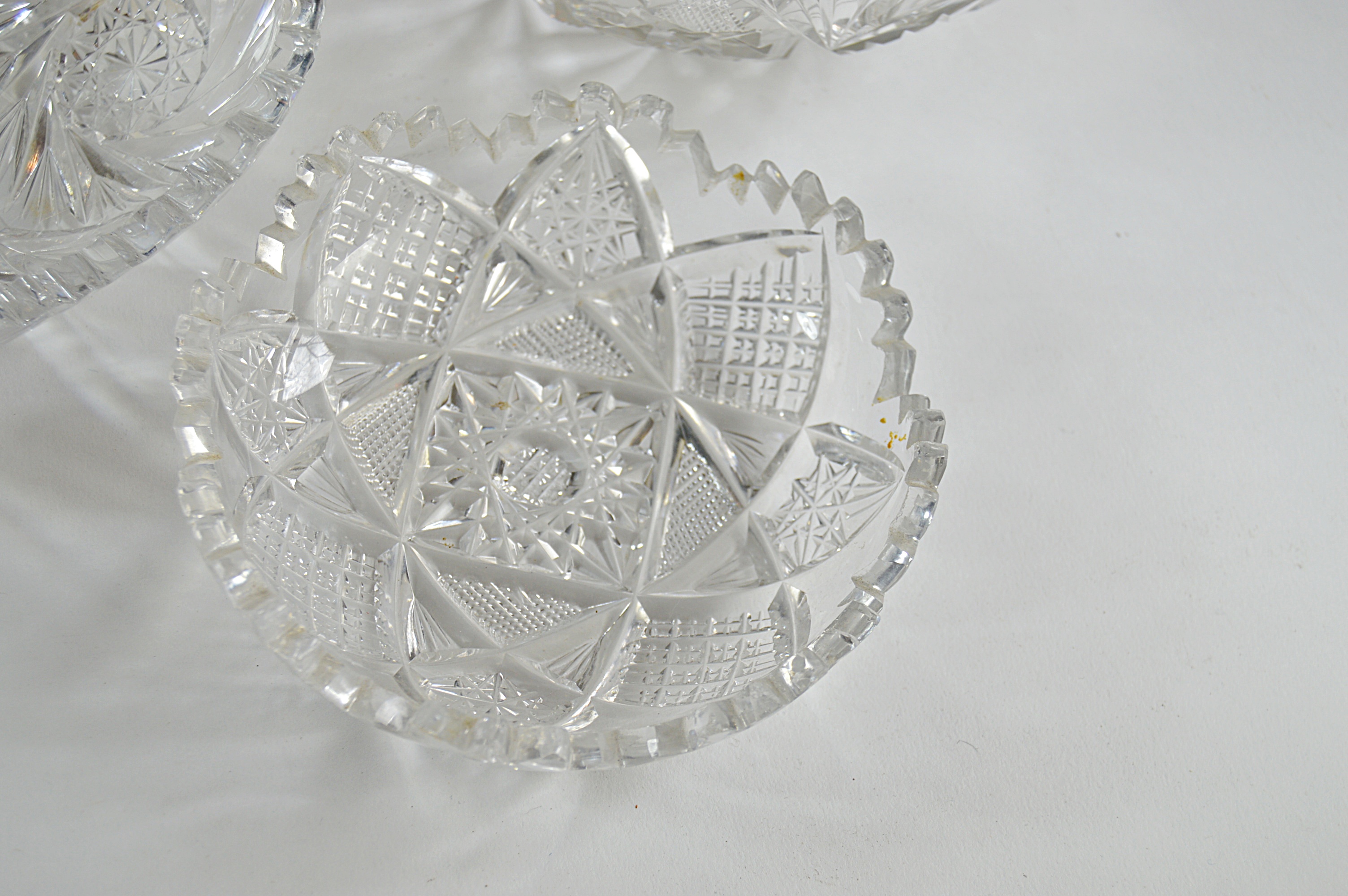 Vintage American Brilliant Cut Glass Bowls