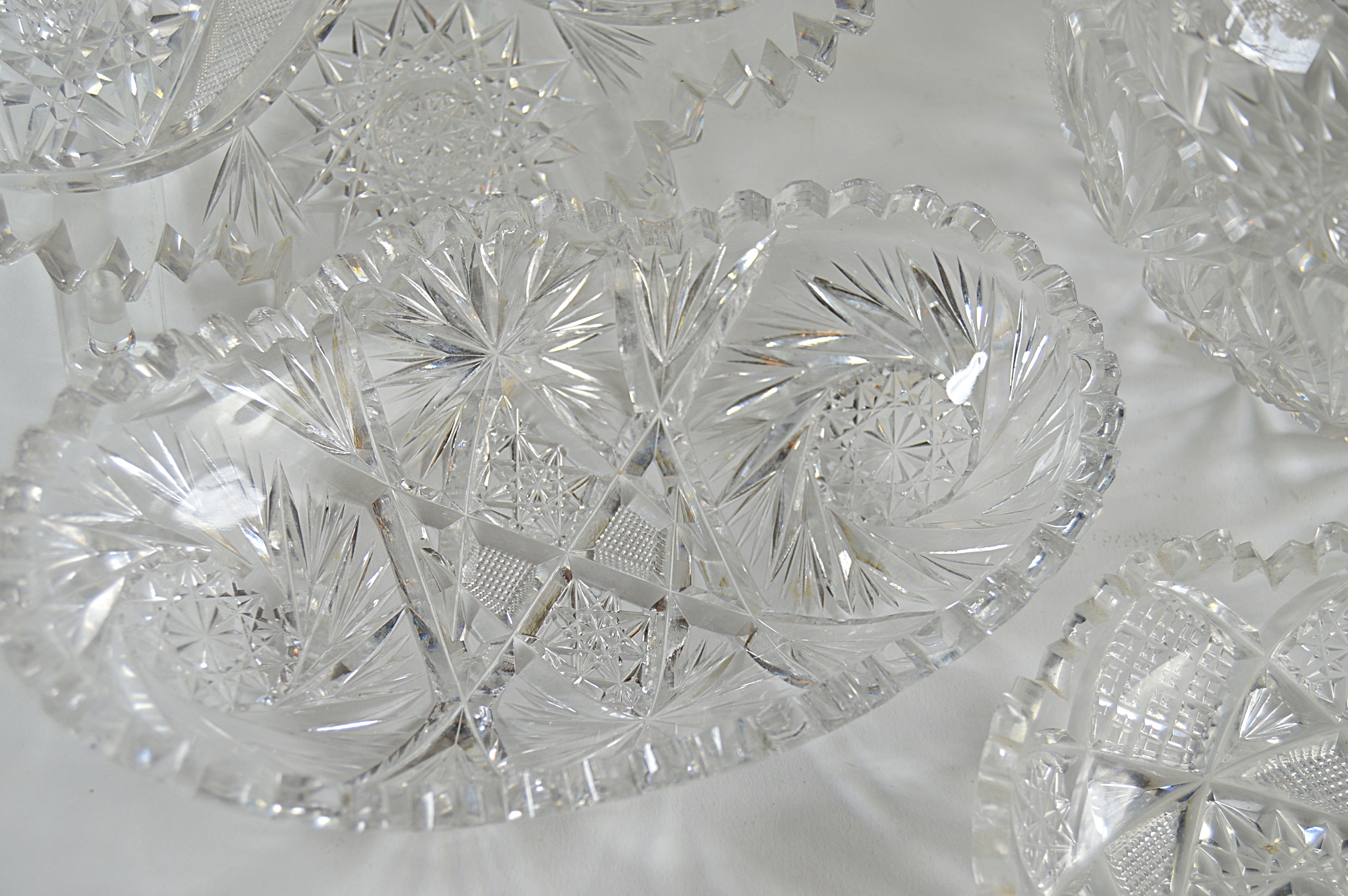 Vintage American Brilliant Cut Glass Bowls