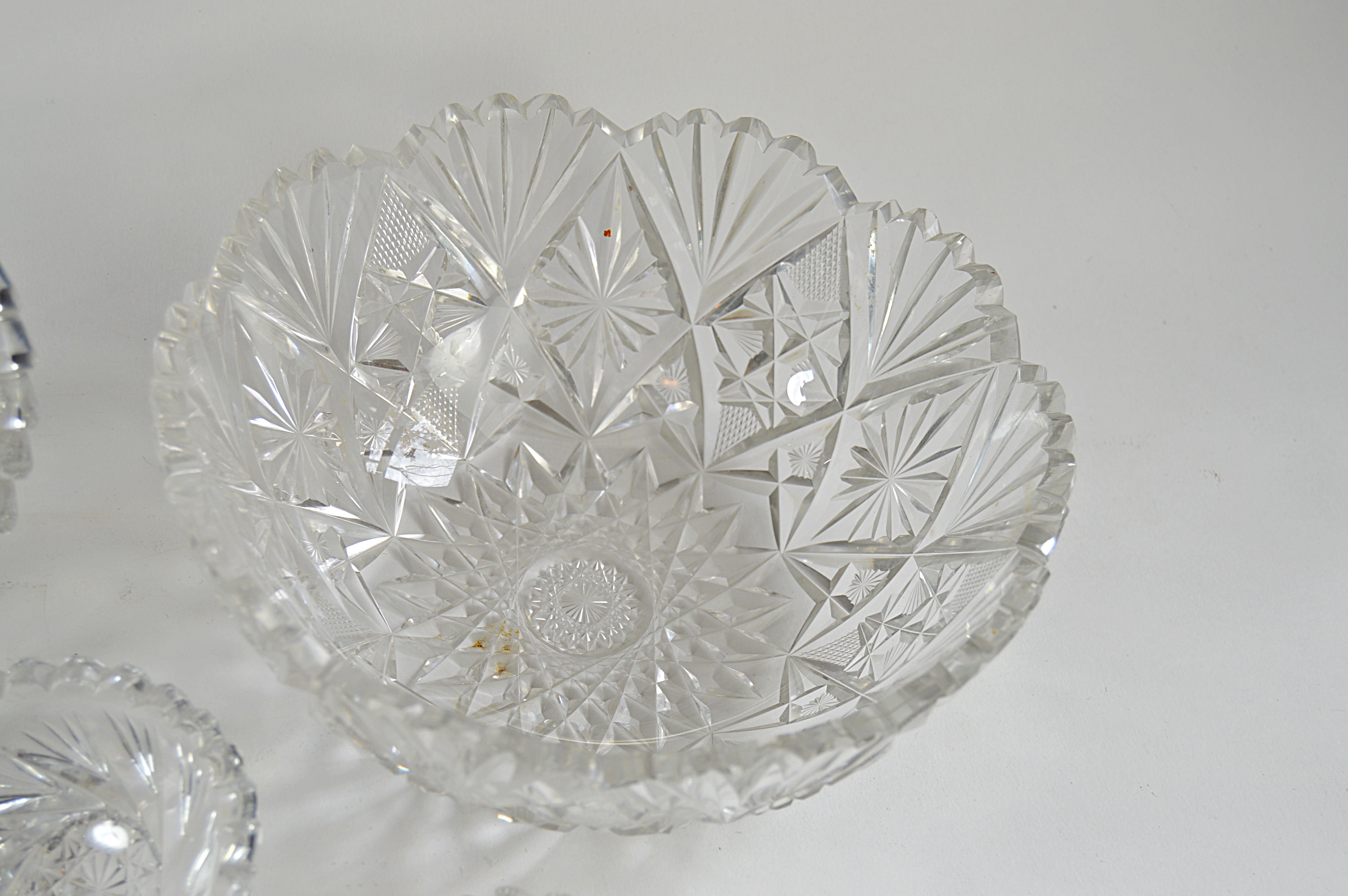 Vintage American Brilliant Cut Glass Bowls
