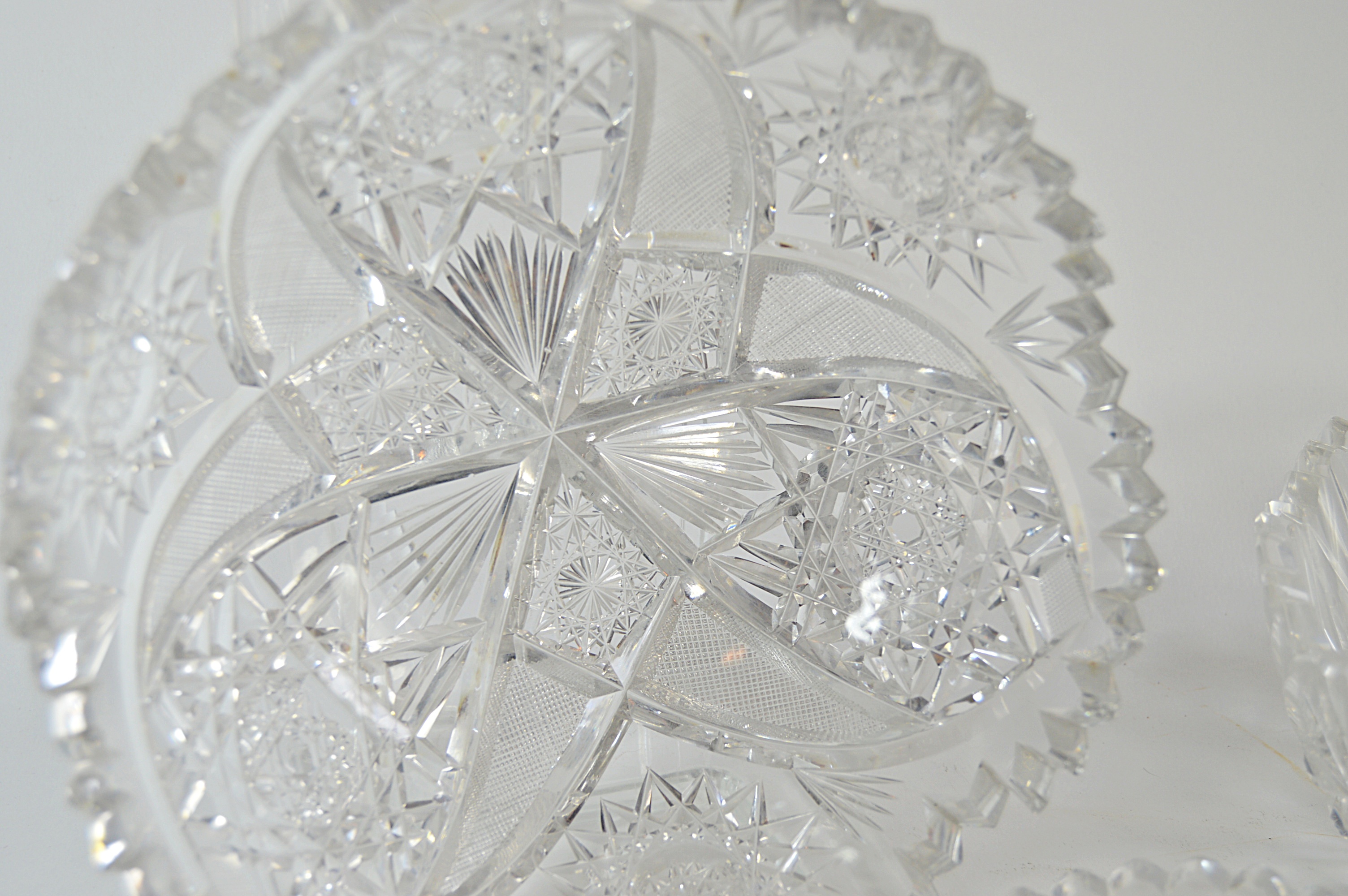 Vintage American Brilliant Cut Glass Bowls