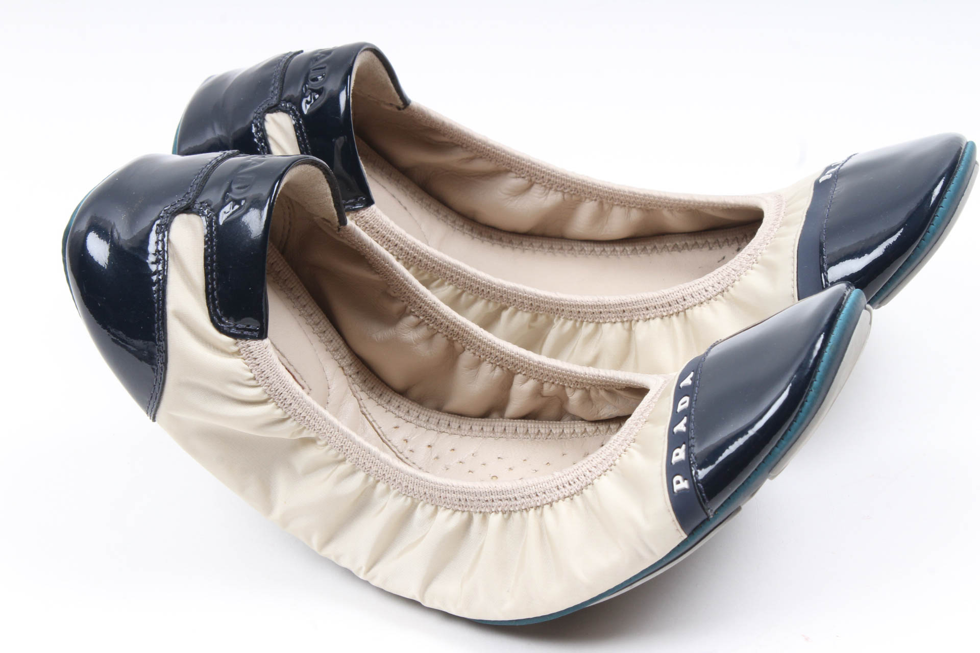 Prada Leather Ballet Flats