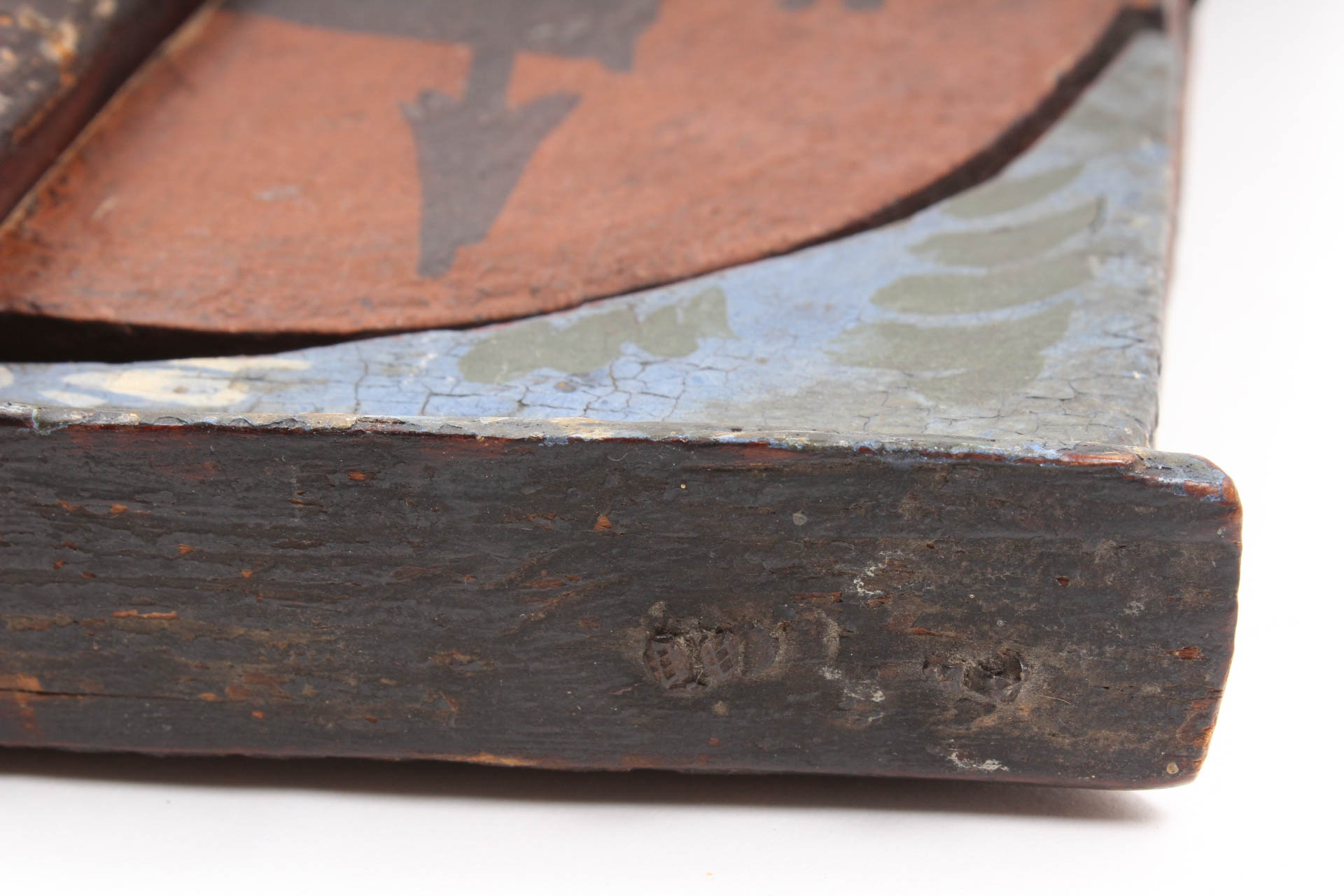 Antique Hand-Painted Religious Triptych