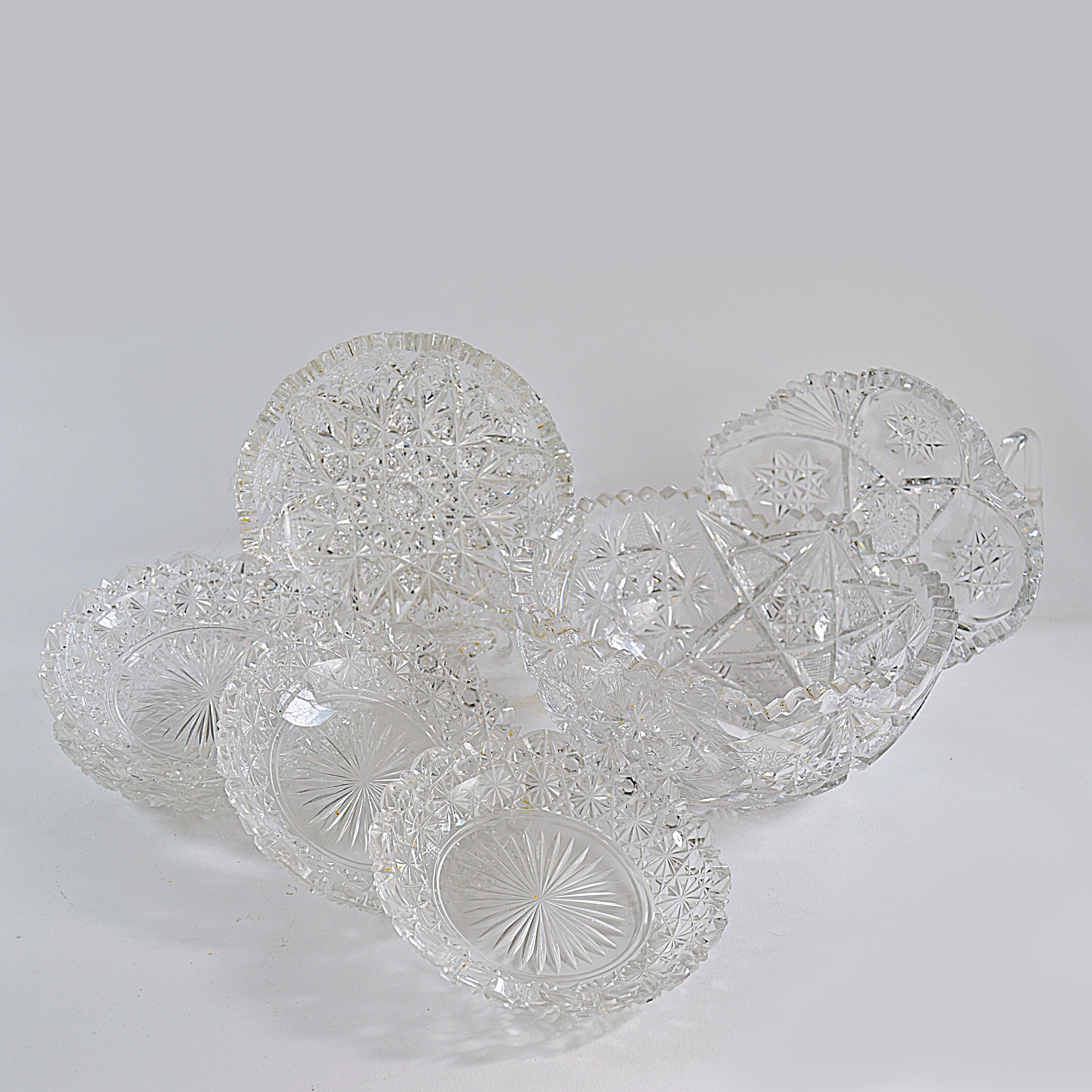 Vintage American Brilliant Cut Glass Bowls