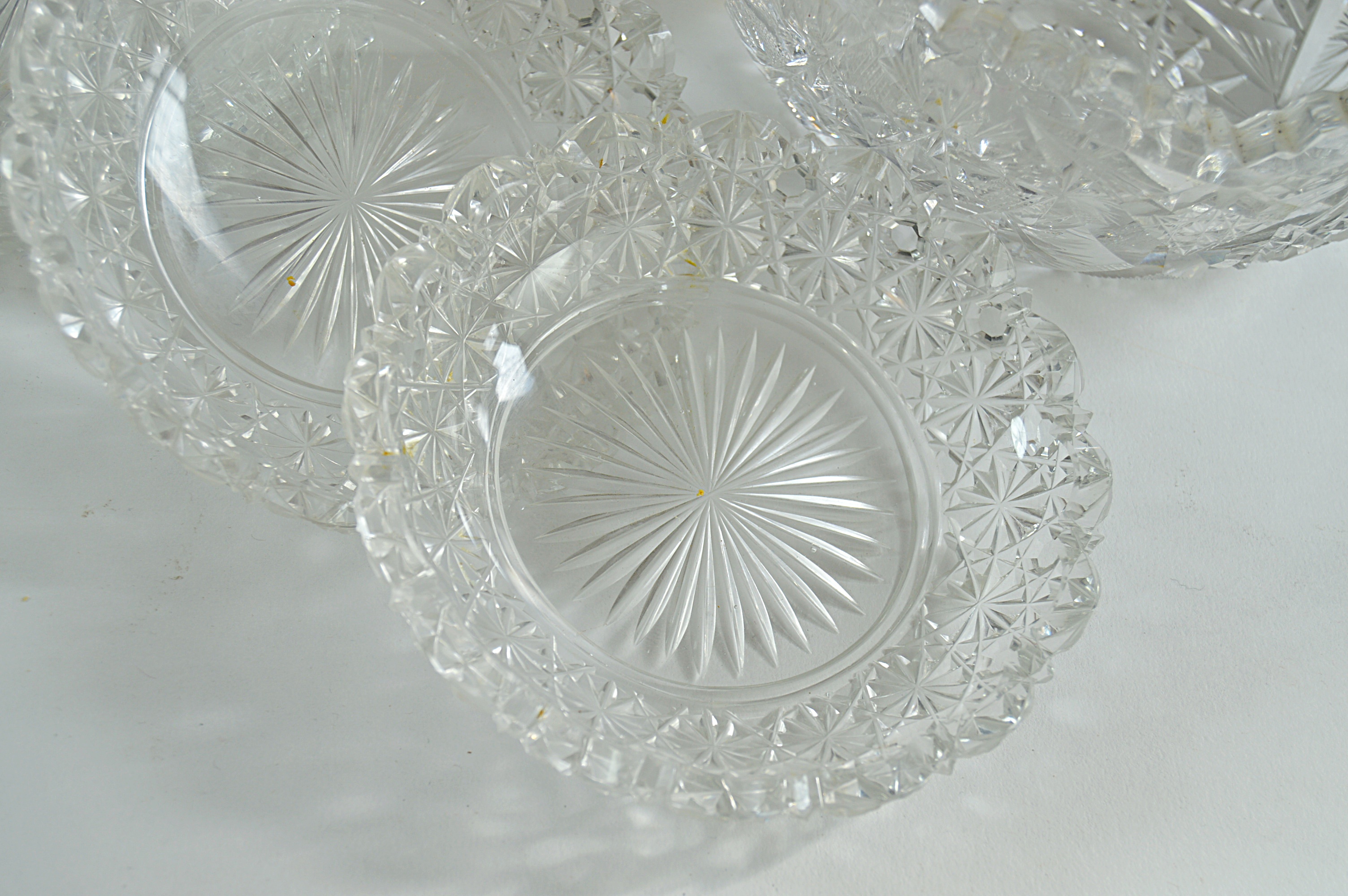 Vintage American Brilliant Cut Glass Bowls