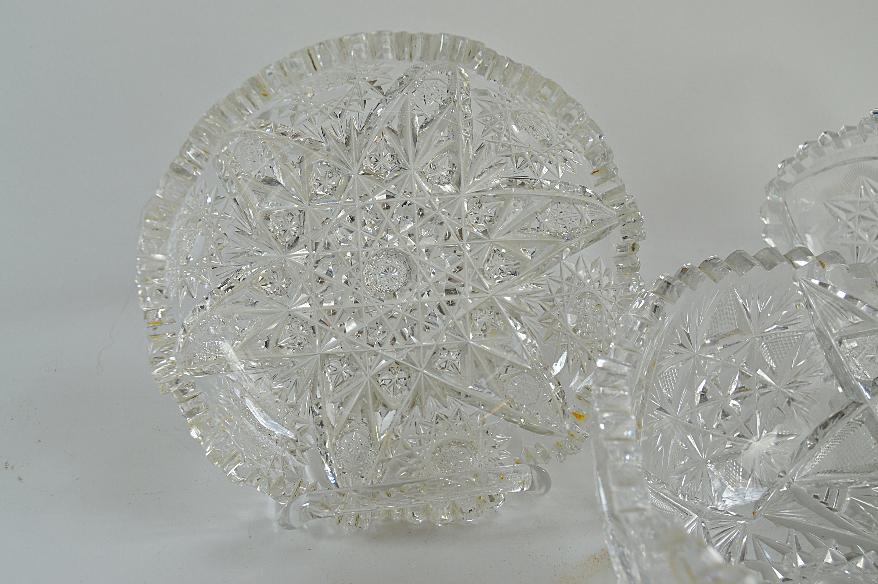 Vintage American Brilliant Cut Glass Bowls