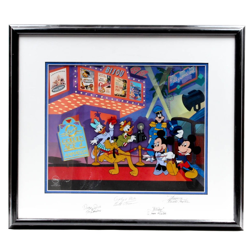 Limited Edition Walt Disney Sericel "Mickey's Film Festival" Signed