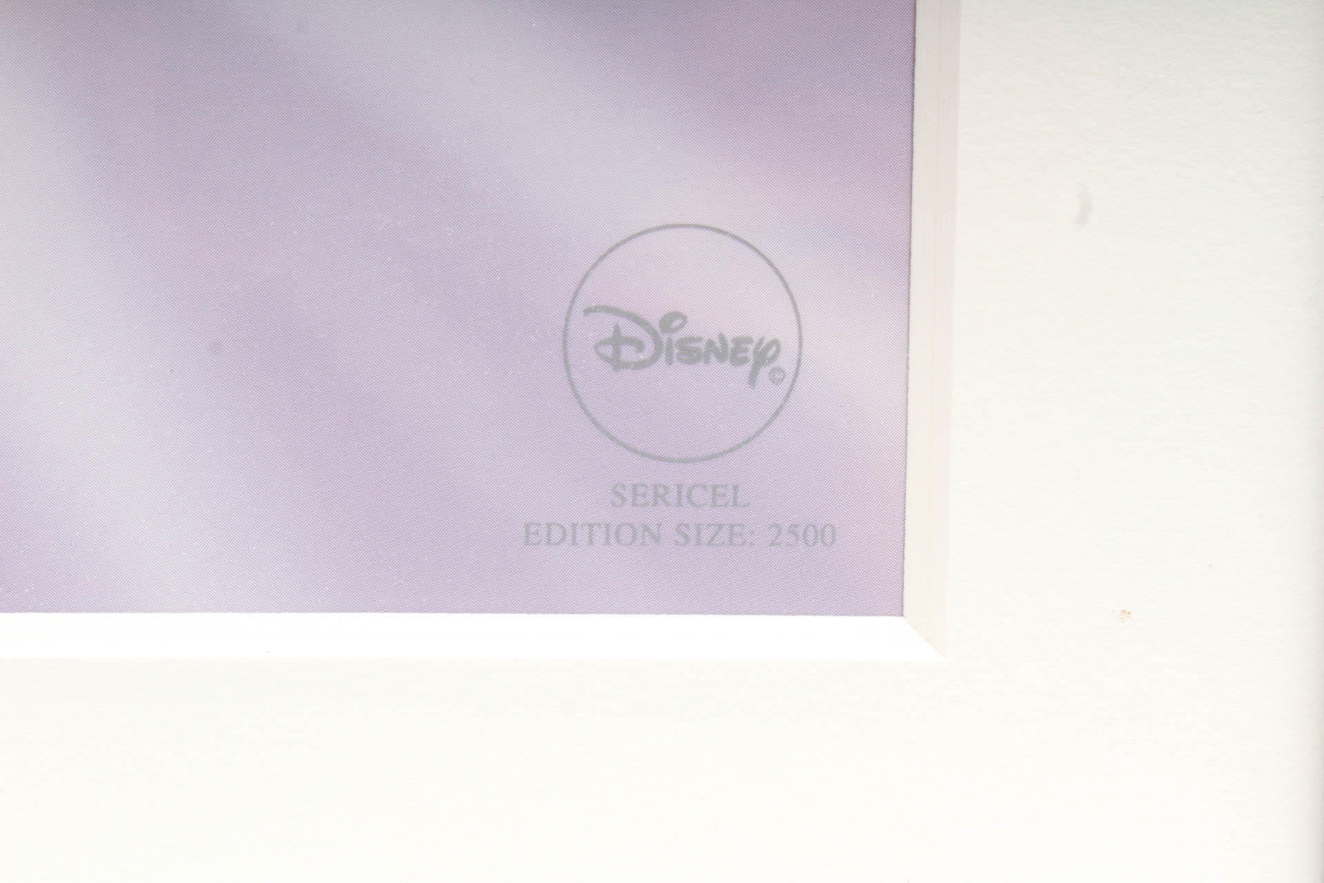 Autographed Limited Edition Sericel of Disney Characters