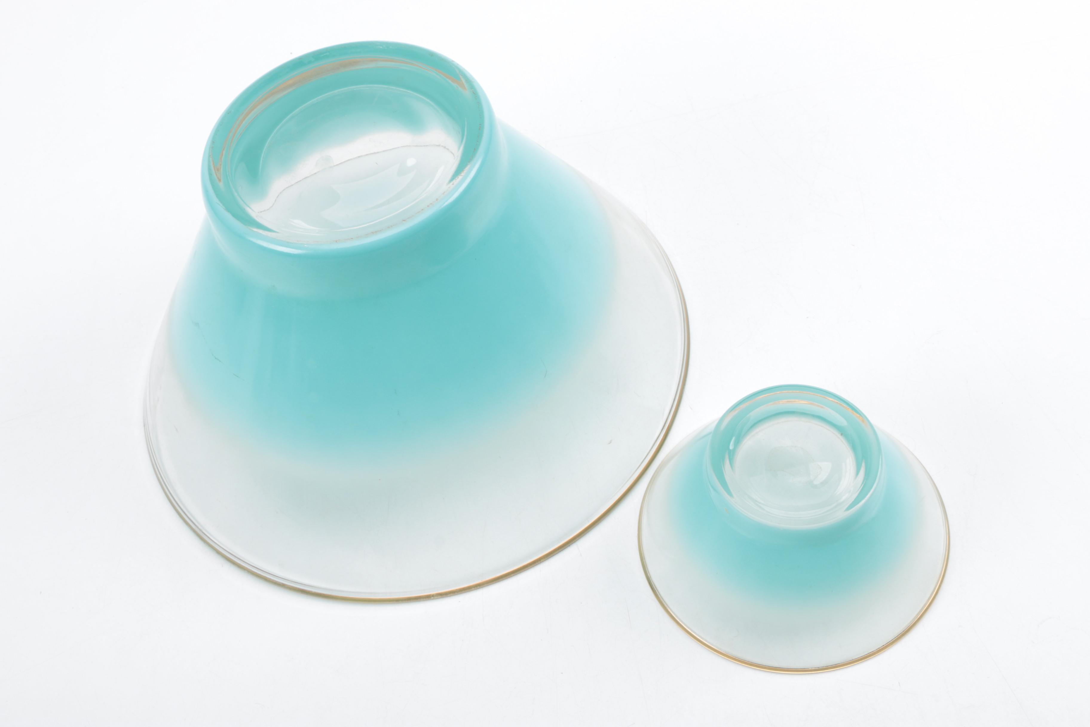 Mid Century Modern Chip and Dip Set by Blendo Glass