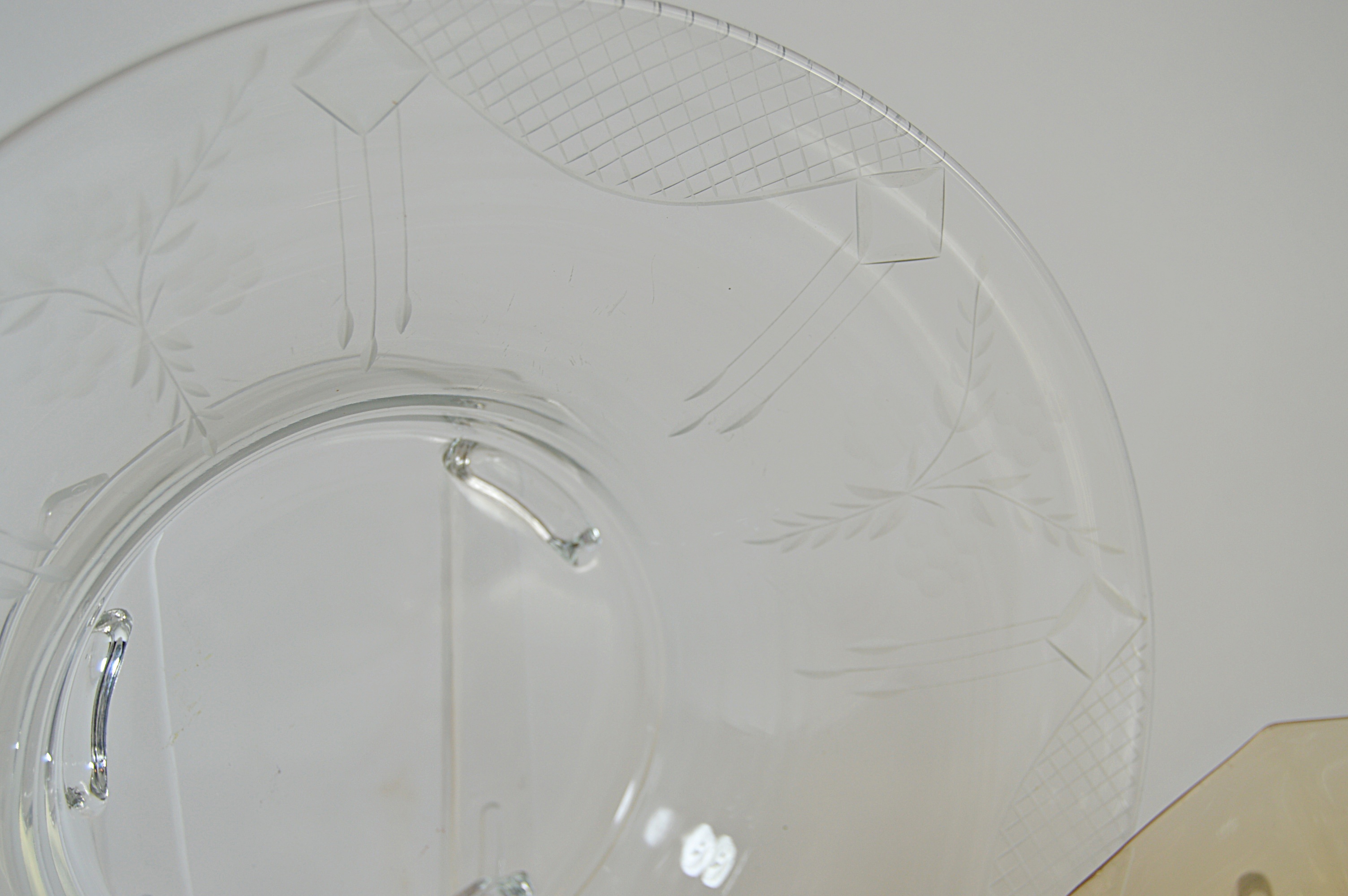 Vintage Pink and Clear Depression Glass