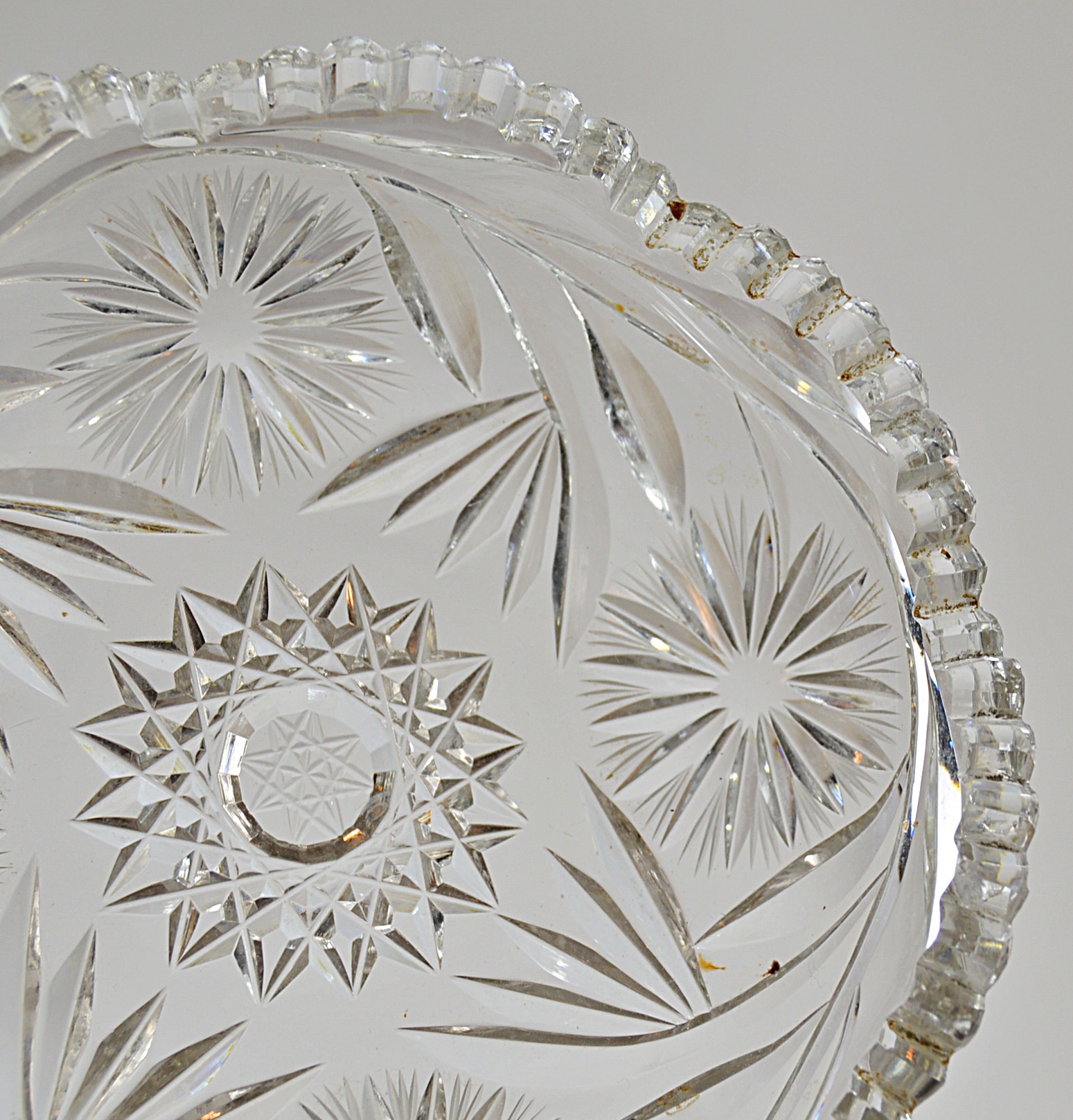 Vintage American Brilliant Cut Glass Serveware and Vases