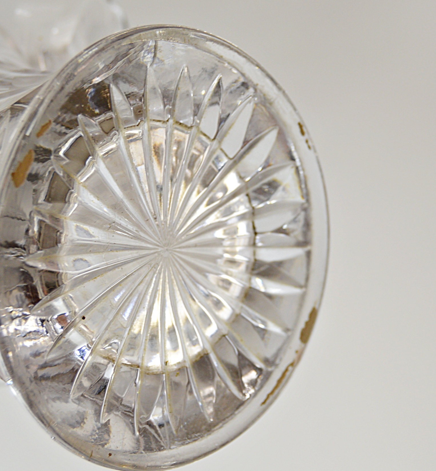 Vintage Pressed Glass Basket Vases