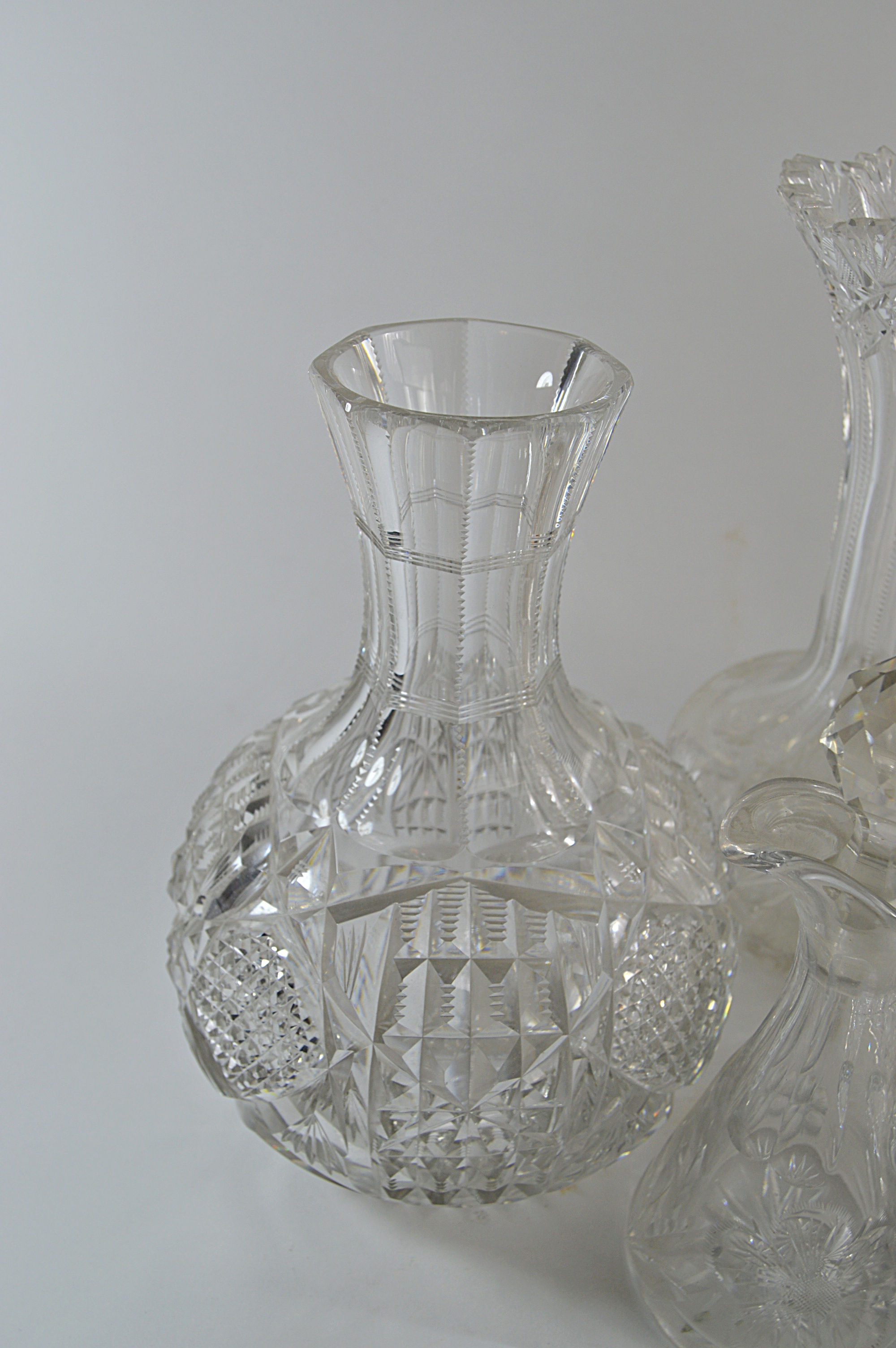 Vintage American Brilliant Cut Glass Serveware