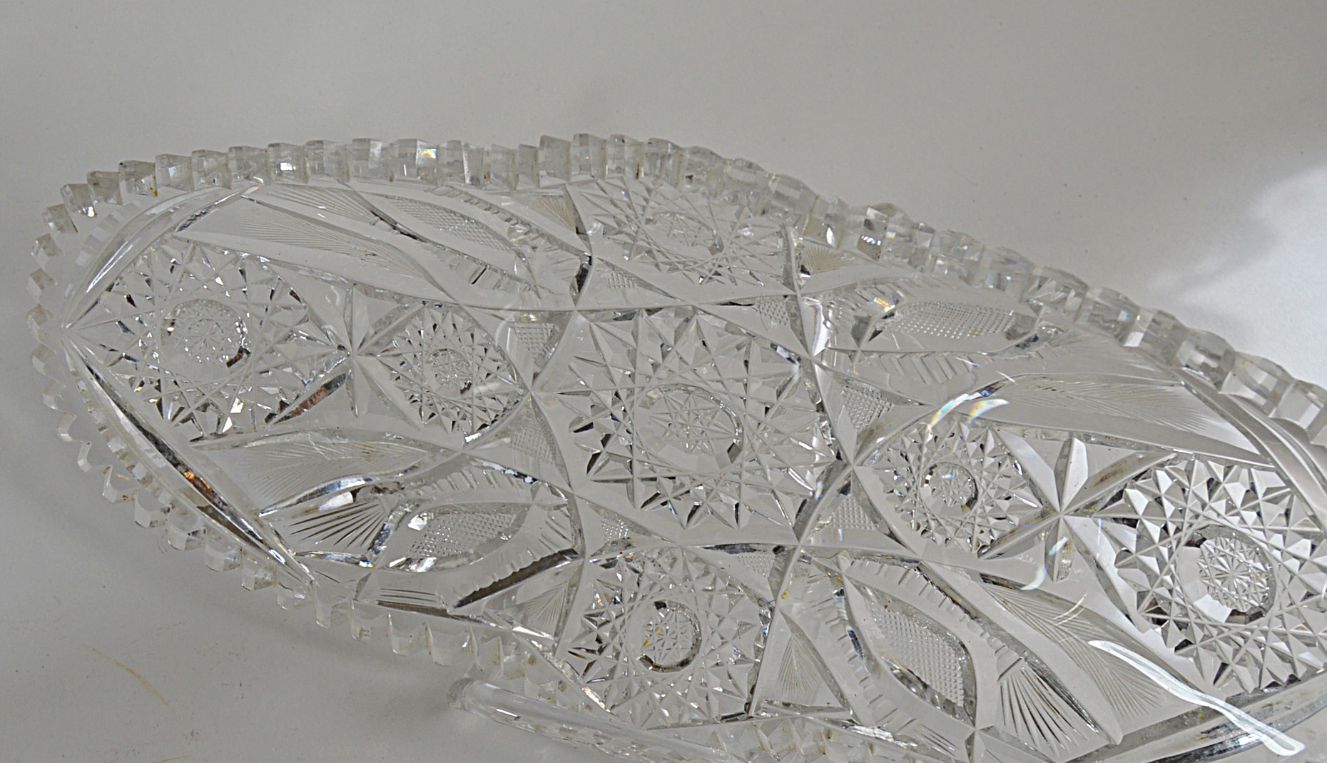 Vintage American Brilliant Cut Glass Serveware