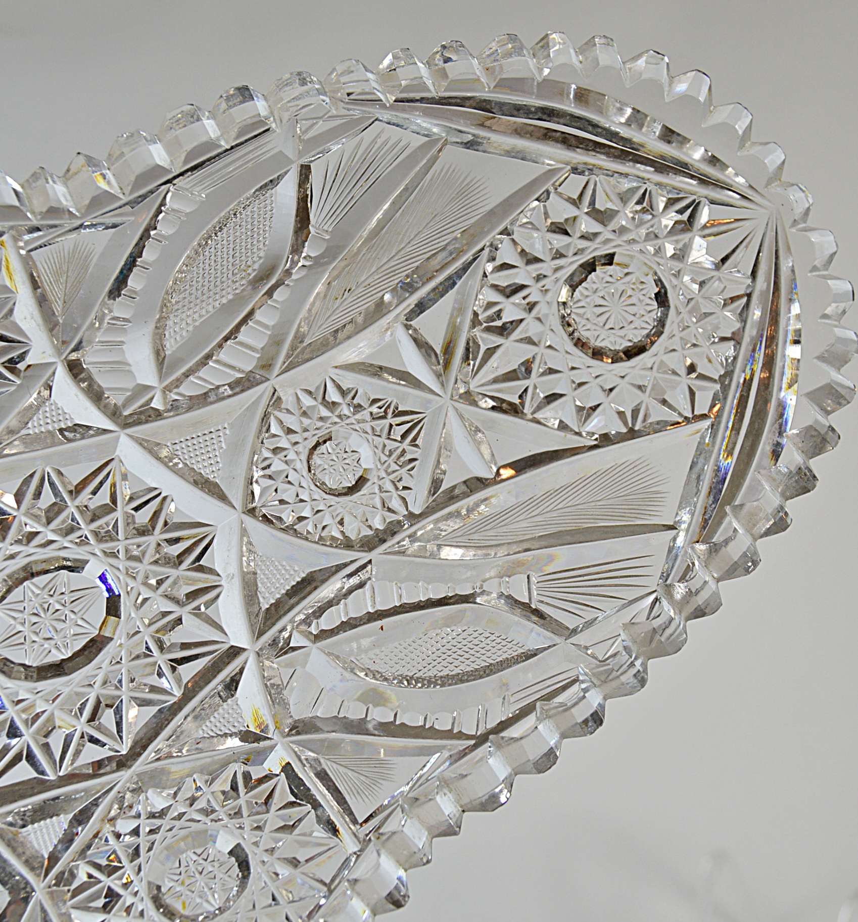 Vintage American Brilliant Cut Glass Serveware