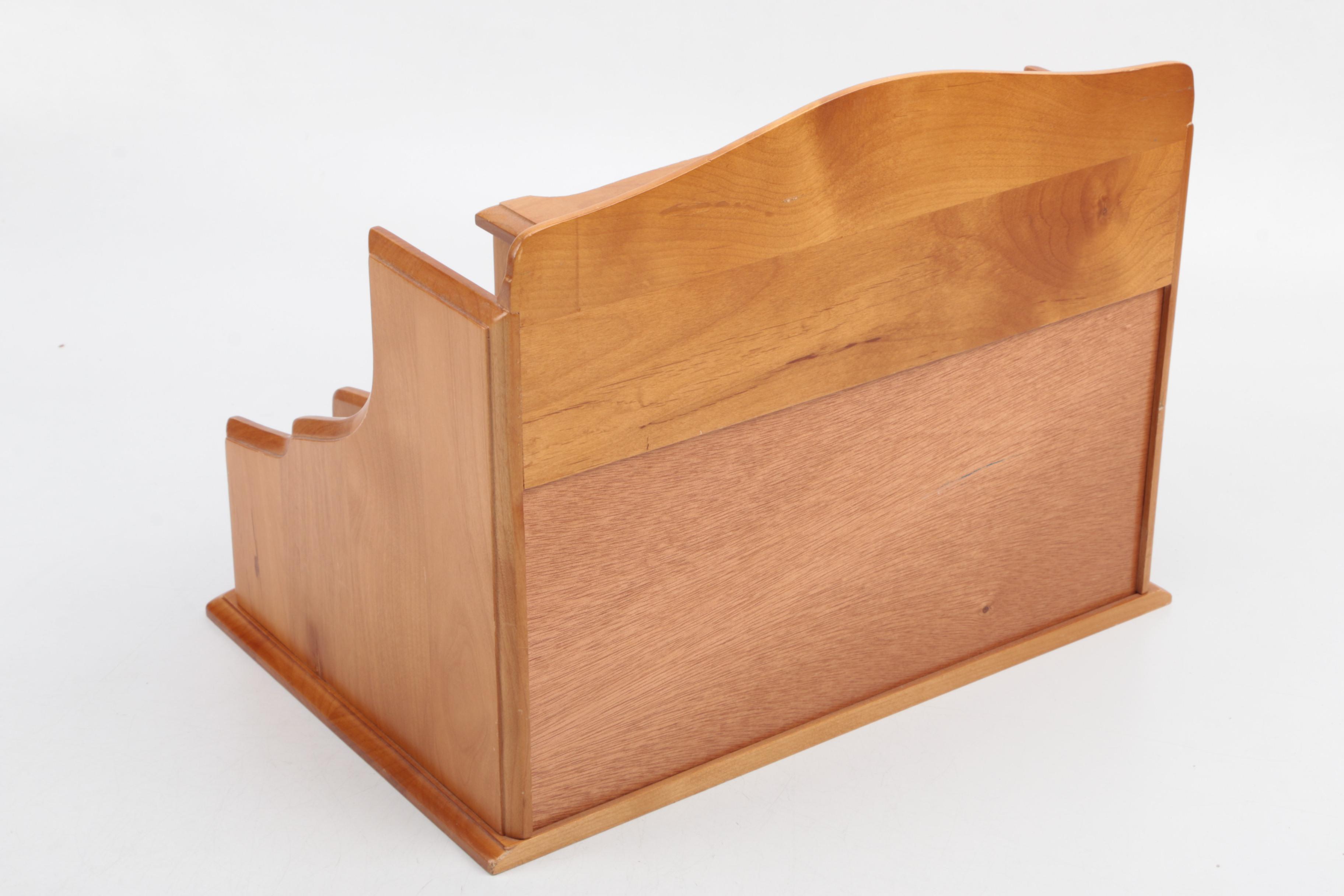 Wooden Desk Top Organizer