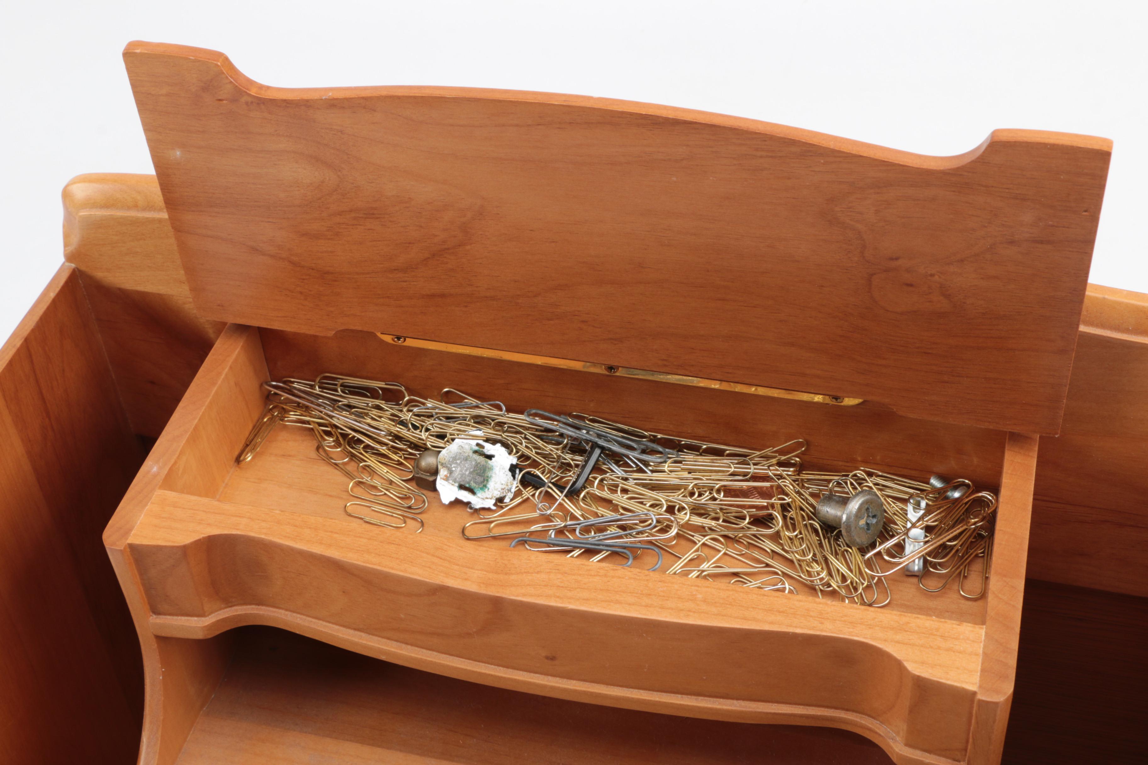 Wooden Desk Top Organizer
