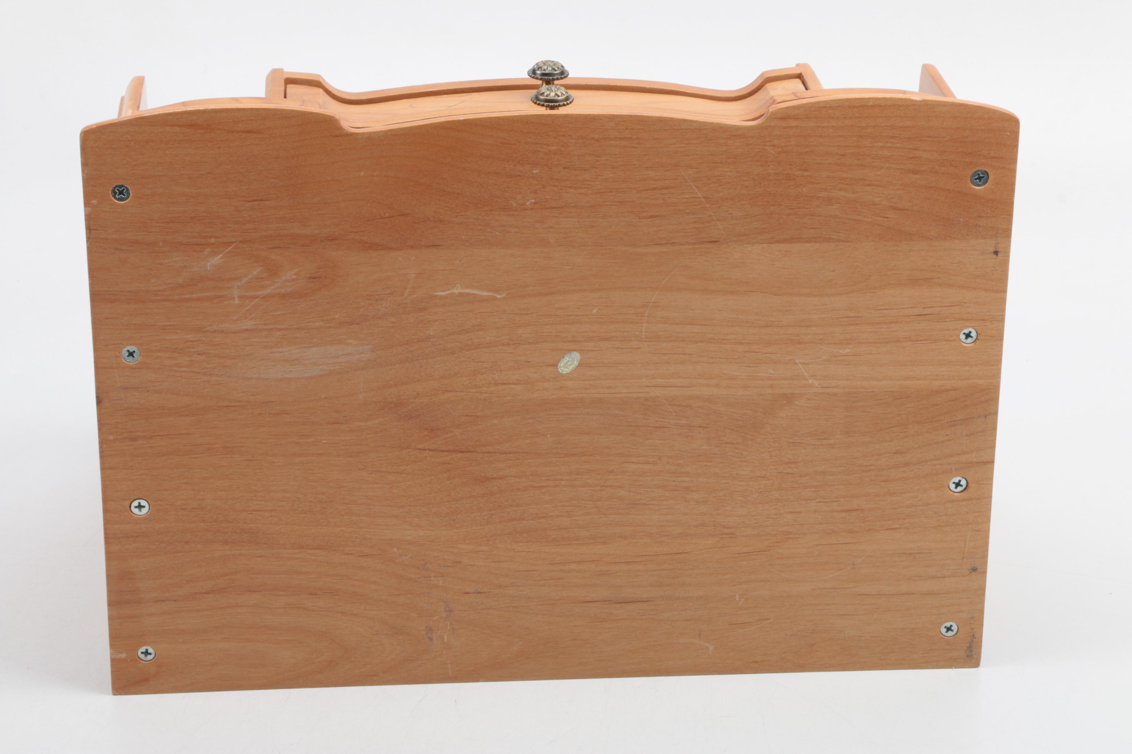 Wooden Desk Top Organizer