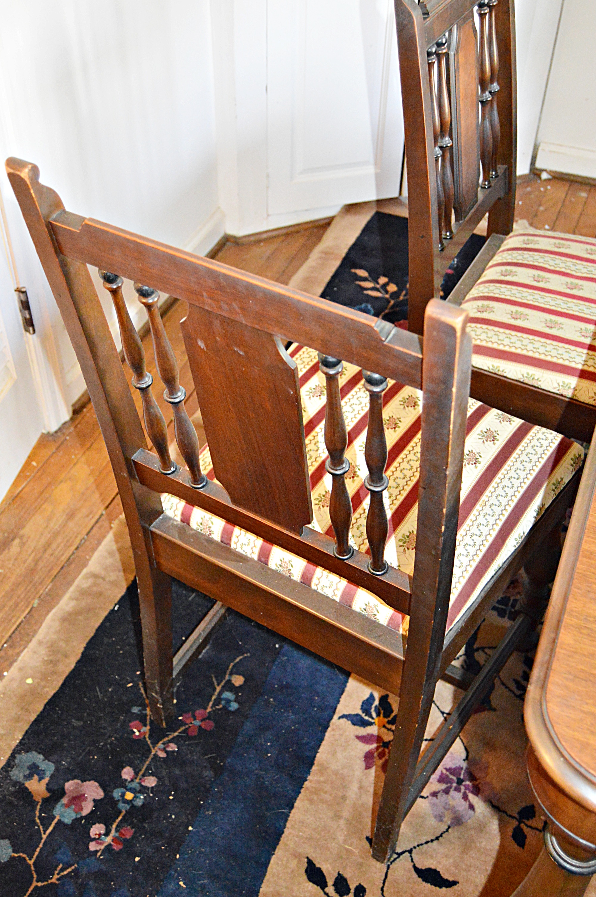 Vintage Jacobean Style Mahogany Dining Set