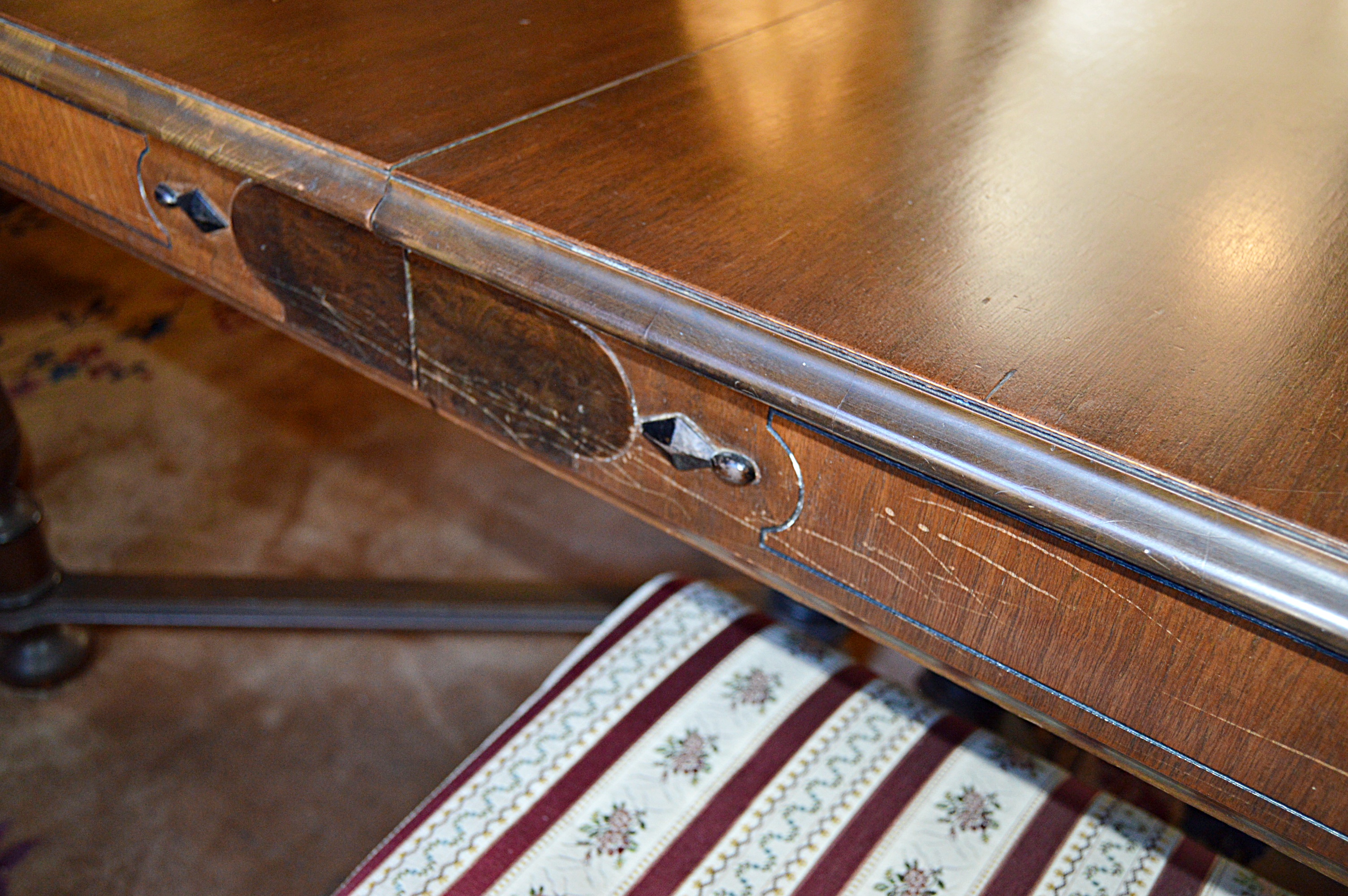 Vintage Jacobean Style Mahogany Dining Set