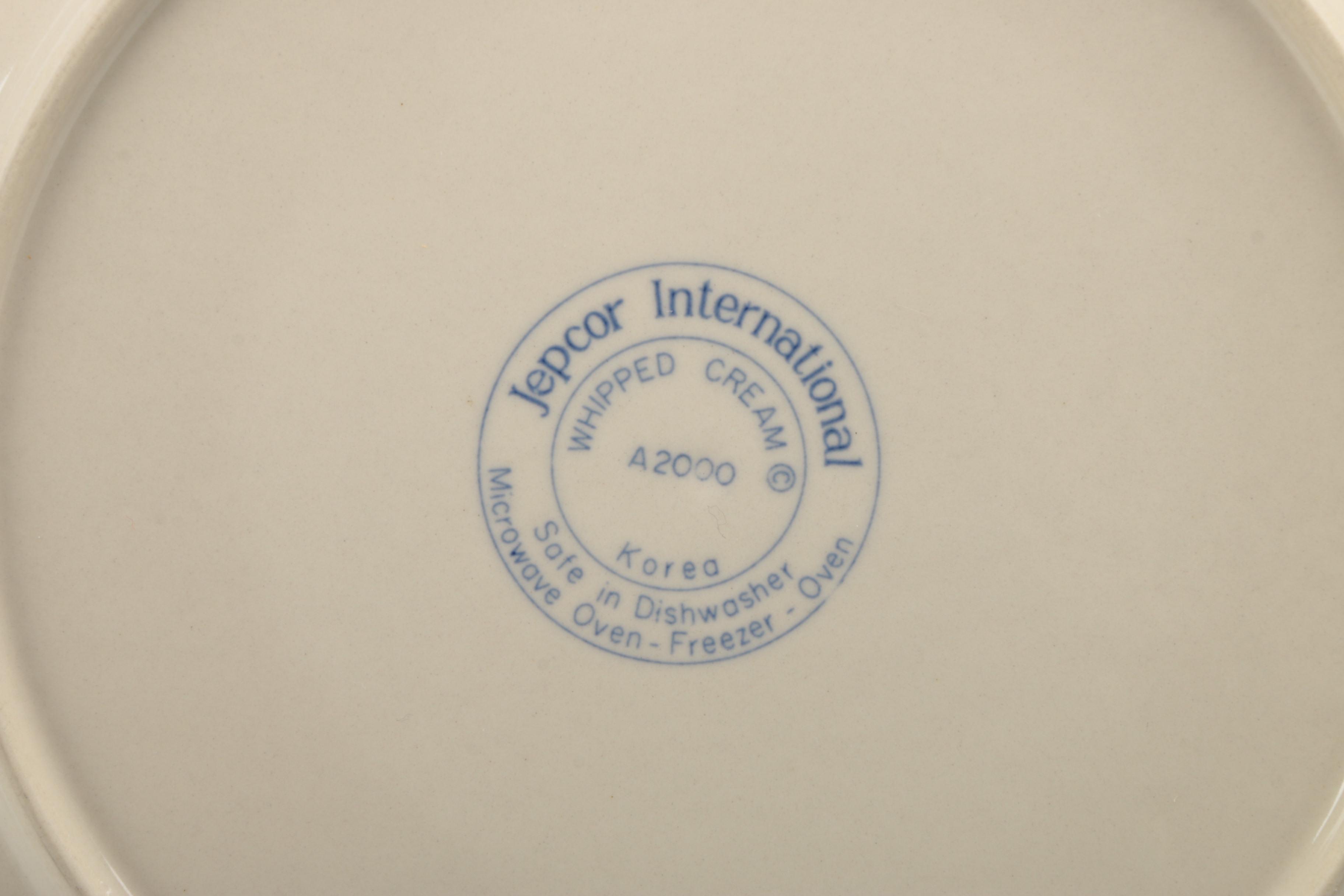 Jepcor International "Whipped Cream" Dinner Plates and Bowls