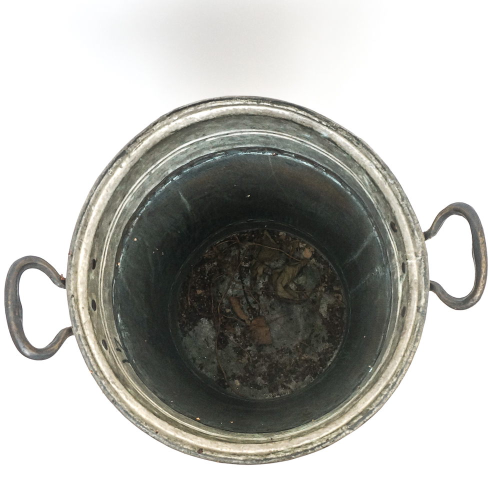 Assortment of Umbrella Holder, Fireplace Tools, and a Multi Candle Holder