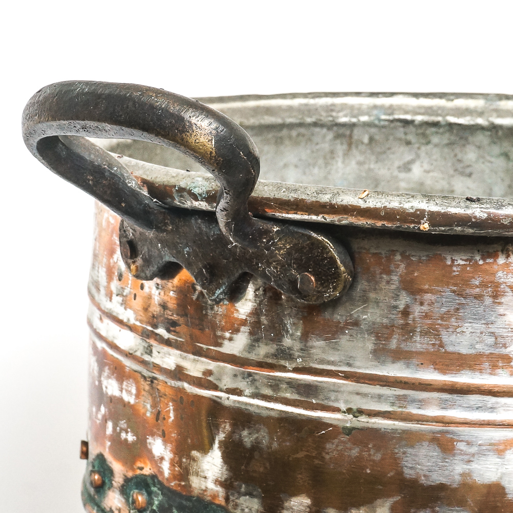 Assortment of Umbrella Holder, Fireplace Tools, and a Multi Candle Holder