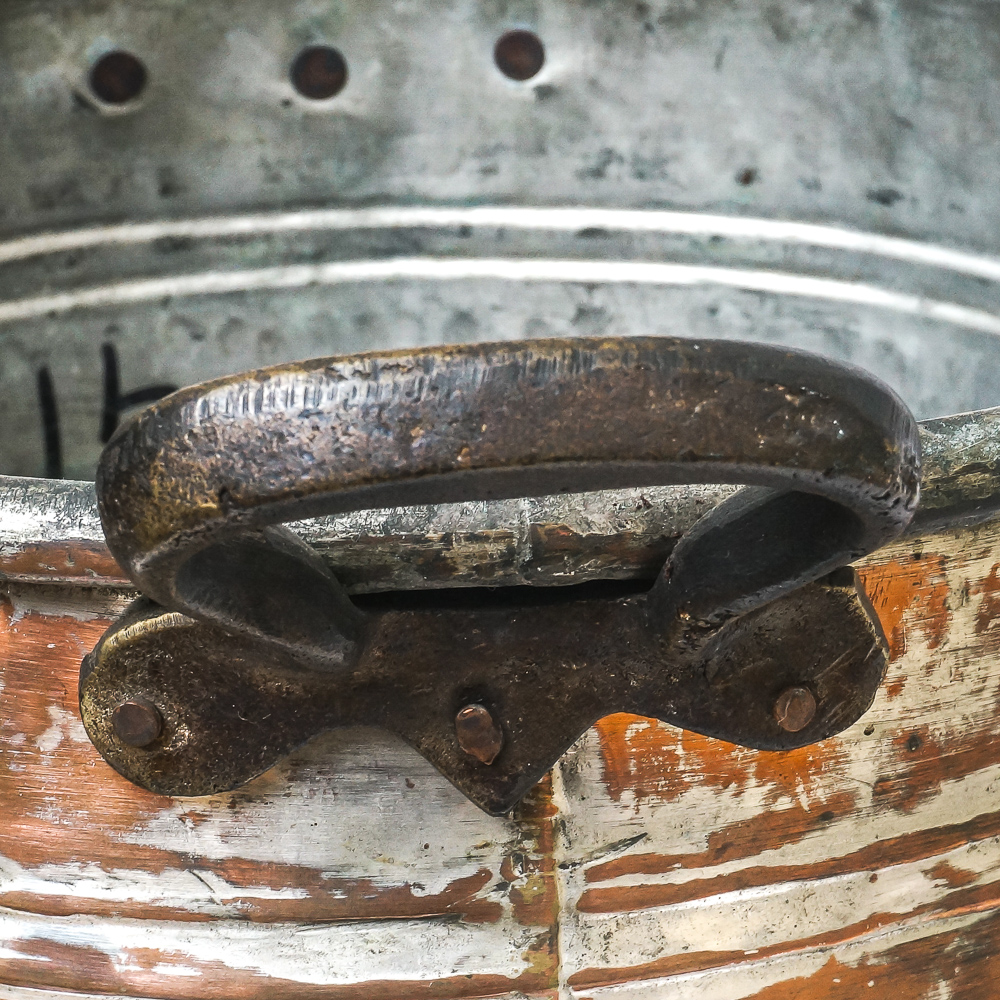 Assortment of Umbrella Holder, Fireplace Tools, and a Multi Candle Holder