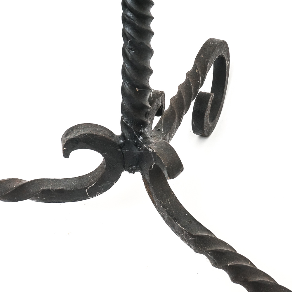 Assortment of Umbrella Holder, Fireplace Tools, and a Multi Candle Holder