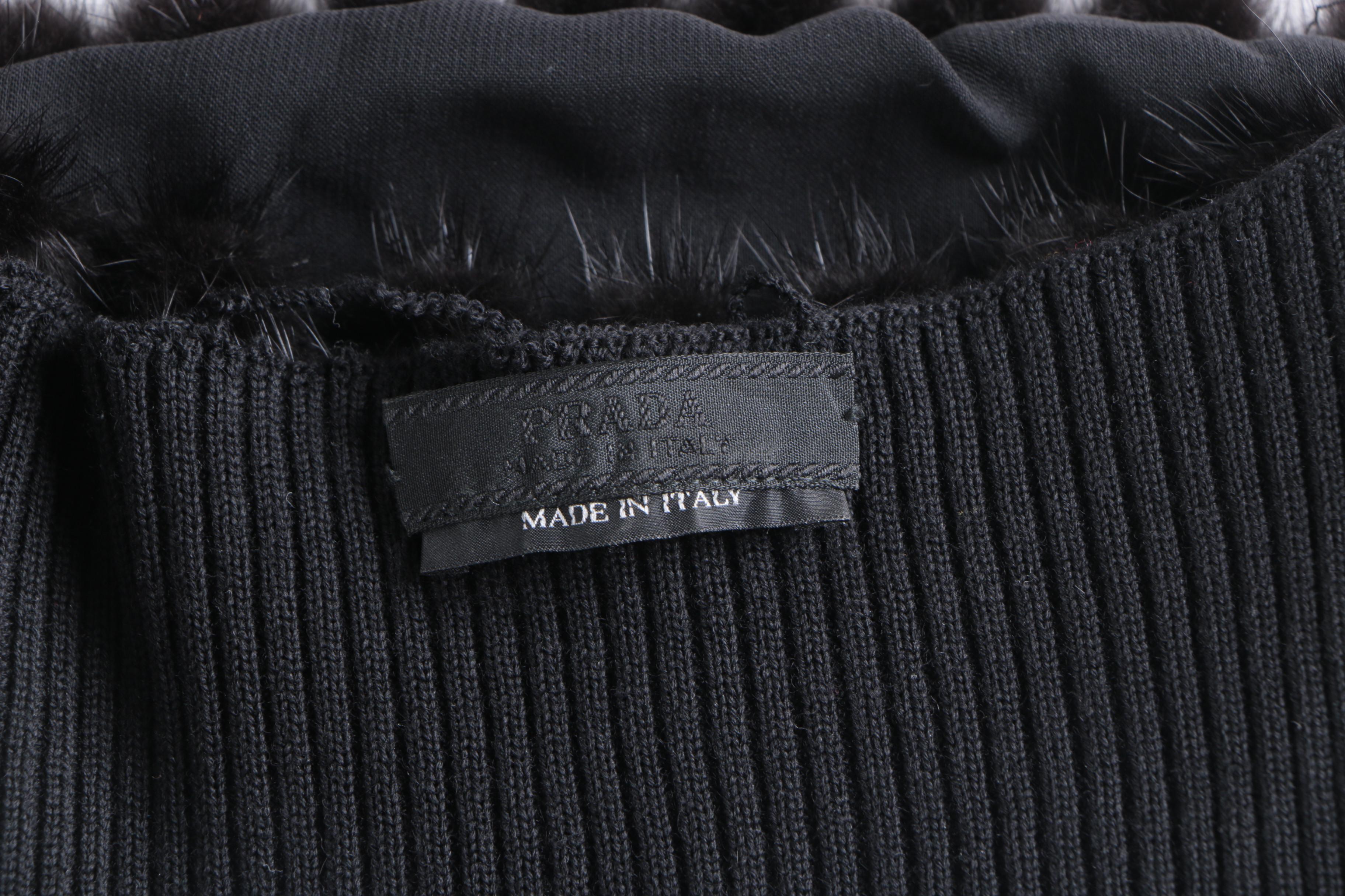 Prada Mink Fur Sleeveless Top