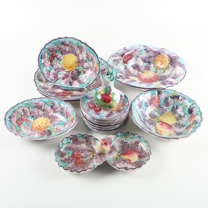 Hand Painted Italian Serveware