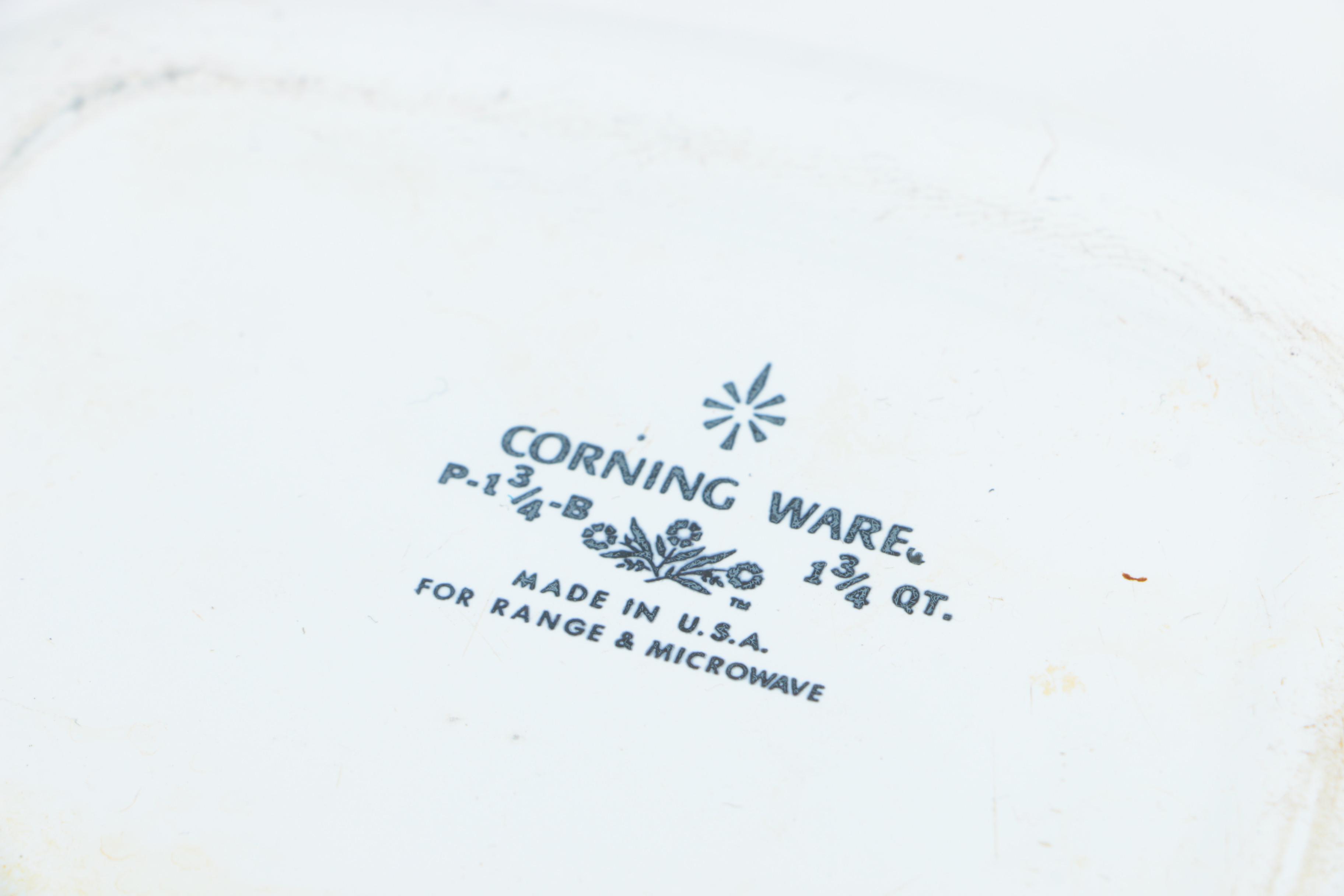 Corning Ware "Cornflower Blue" Bakeware