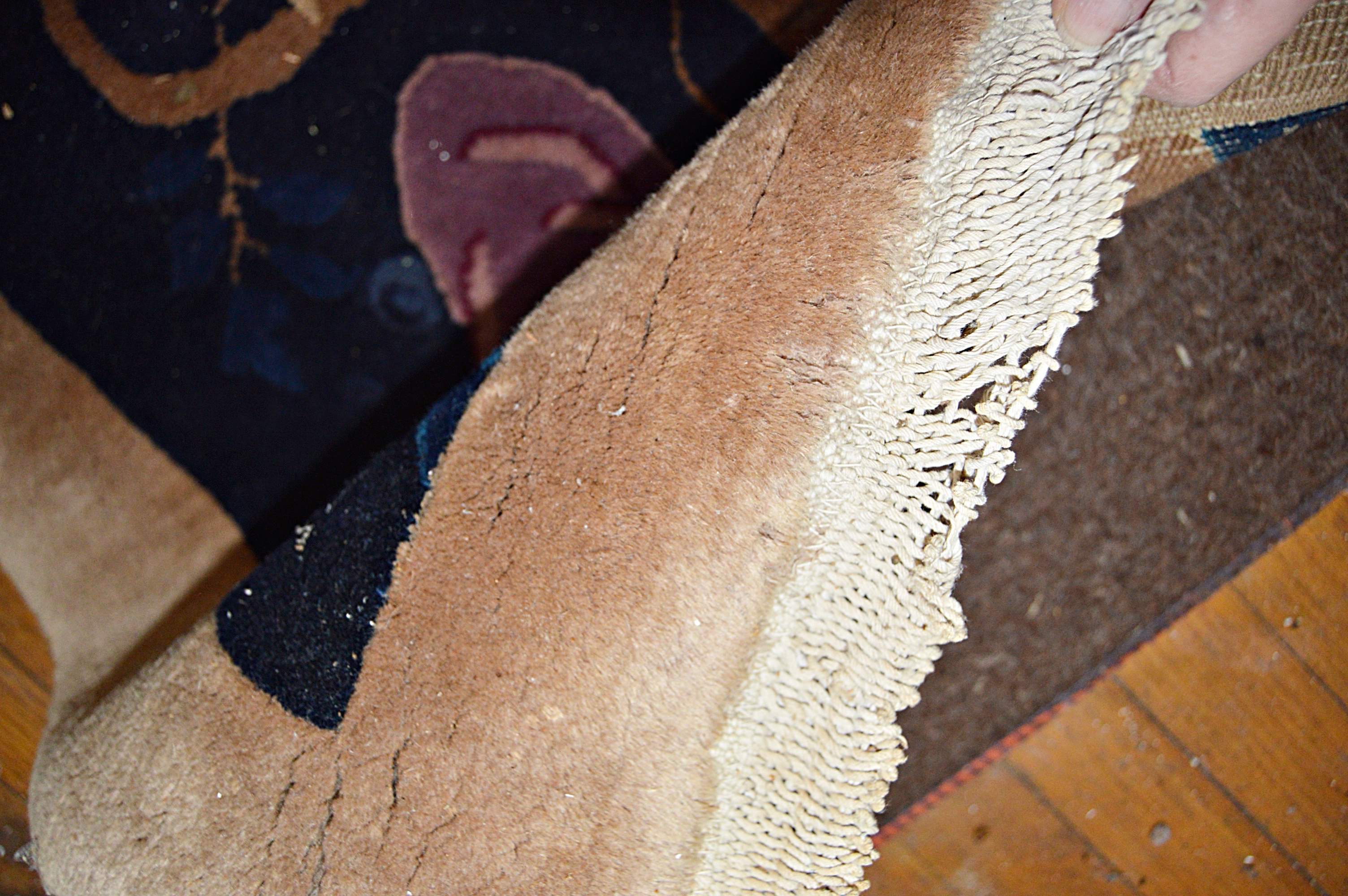 Semi-Antique Hand-Knotted Chinese Wool Area Rug