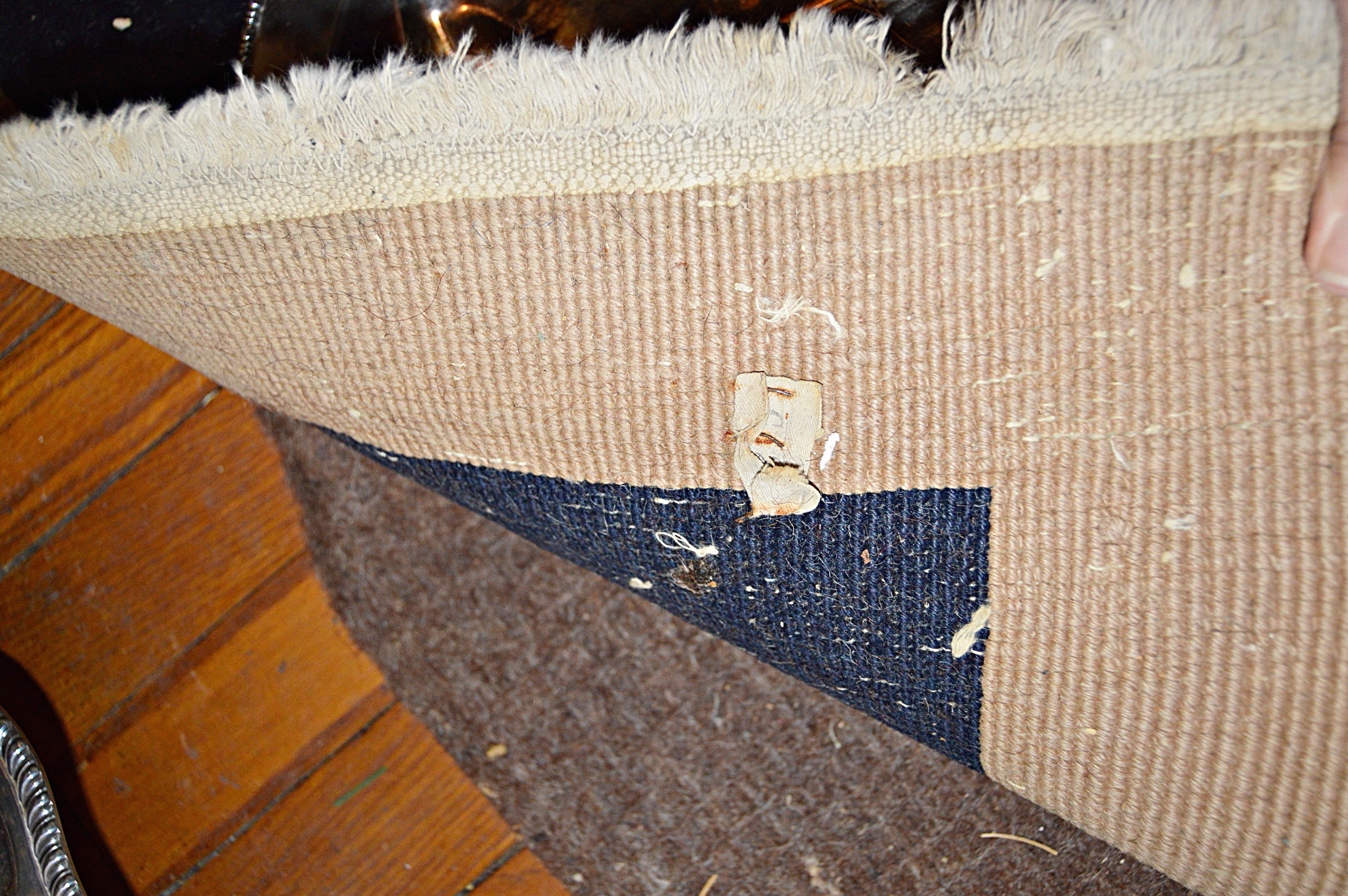 Semi-Antique Hand-Knotted Chinese Wool Area Rug