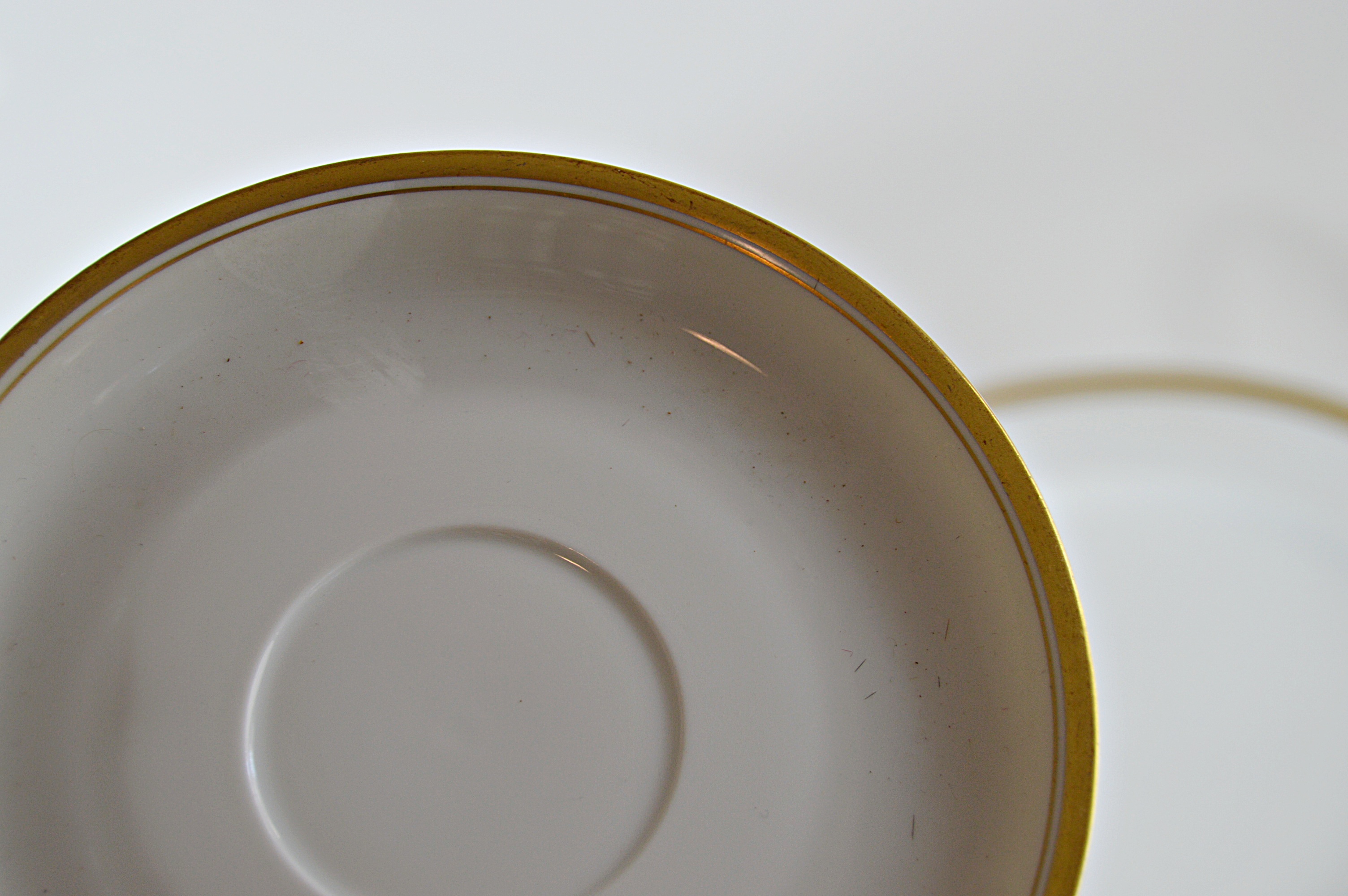 Vintage Gold-Banded Bone China Dinnerware with Noritake, Haviland, Bavarian