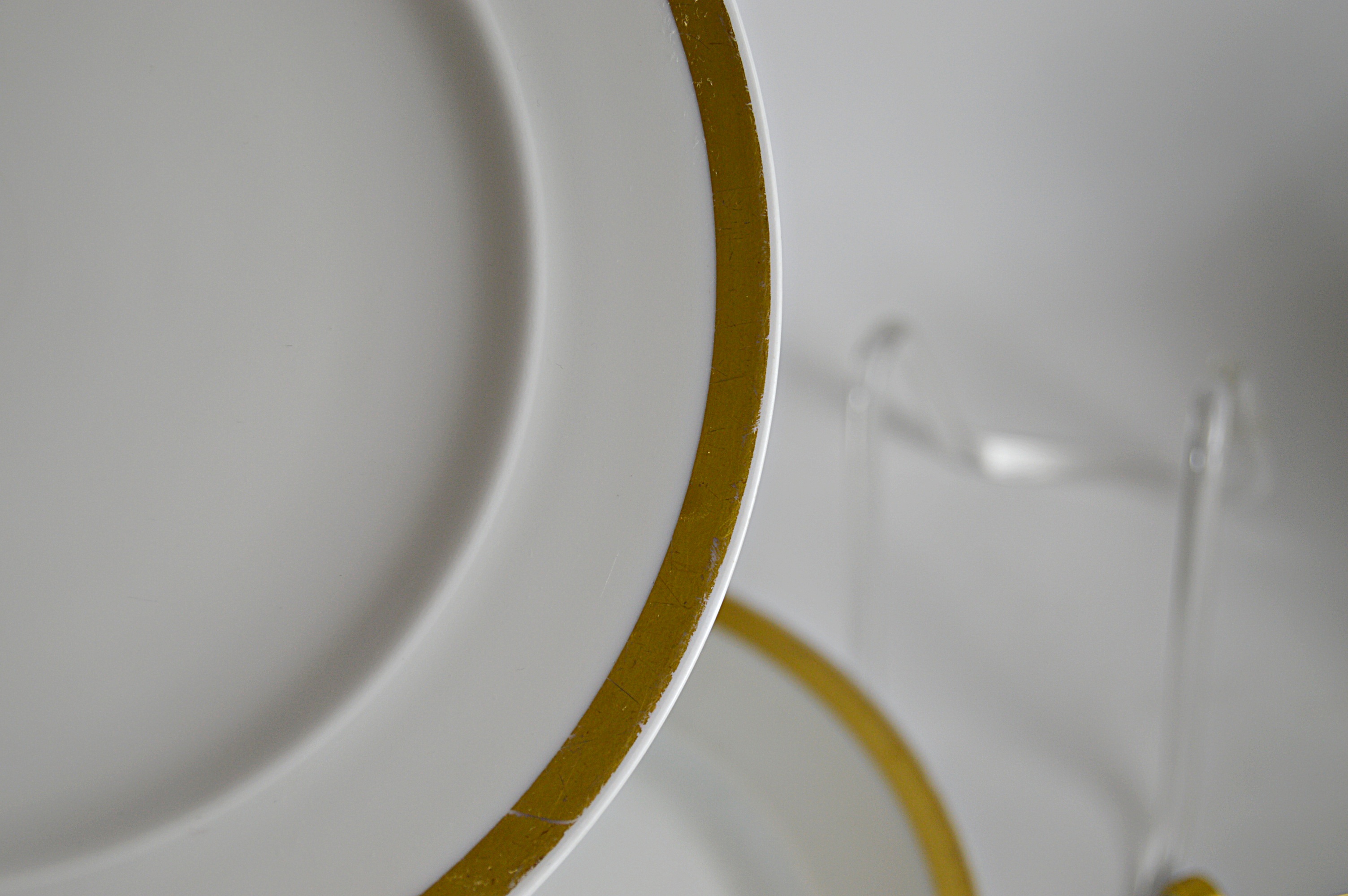 Vintage Gold-Banded Bone China Dinnerware with Noritake, Haviland, Bavarian