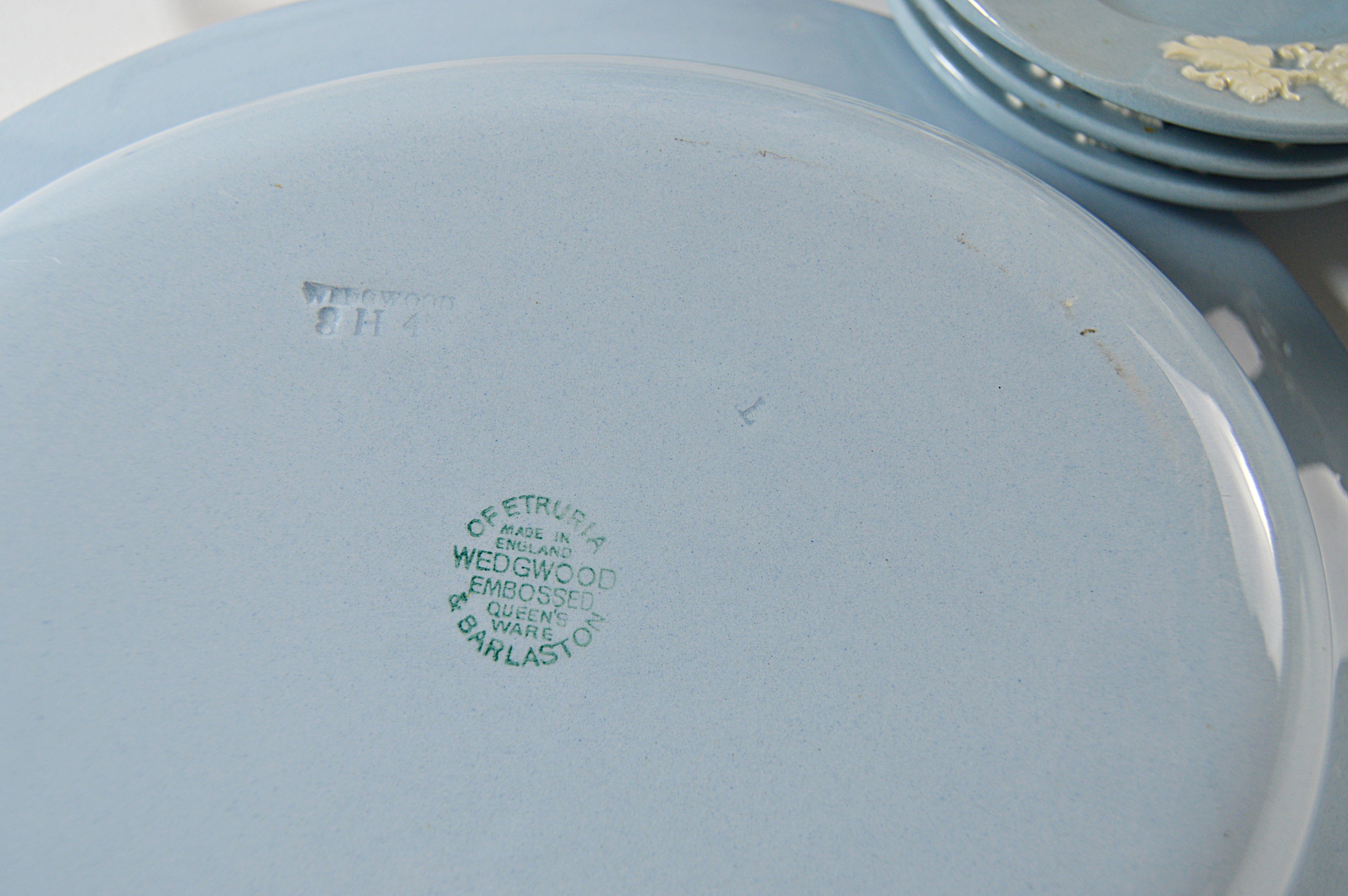 Vintage Wedgwood of Etruria & Barlaston Embossed Queensware Dinnerware