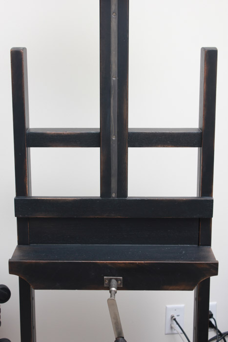 "19th C. English Artist Easel" Media Stand by Restoration Hardware