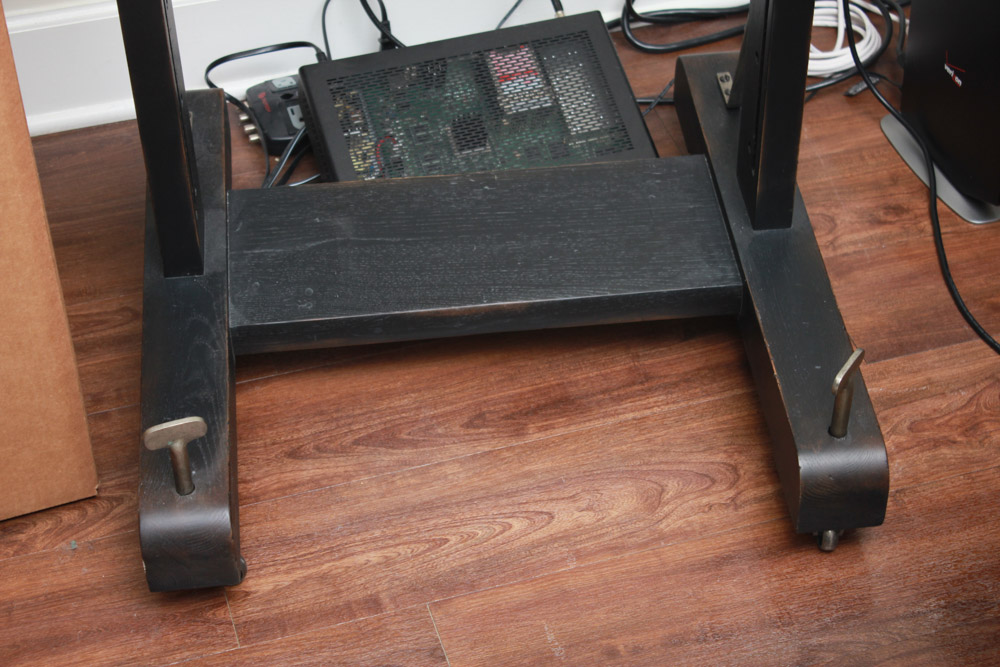 "19th C. English Artist Easel" Media Stand by Restoration Hardware