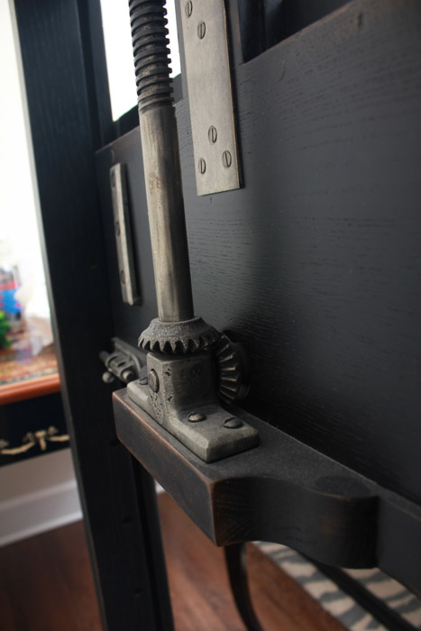 "19th C. English Artist Easel" Media Stand by Restoration Hardware