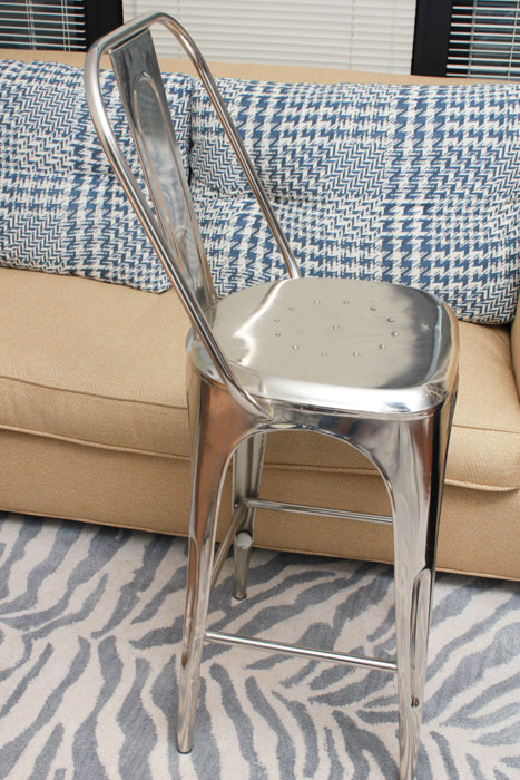 "Remy" Metal Bar Stools by Restoration Hardware